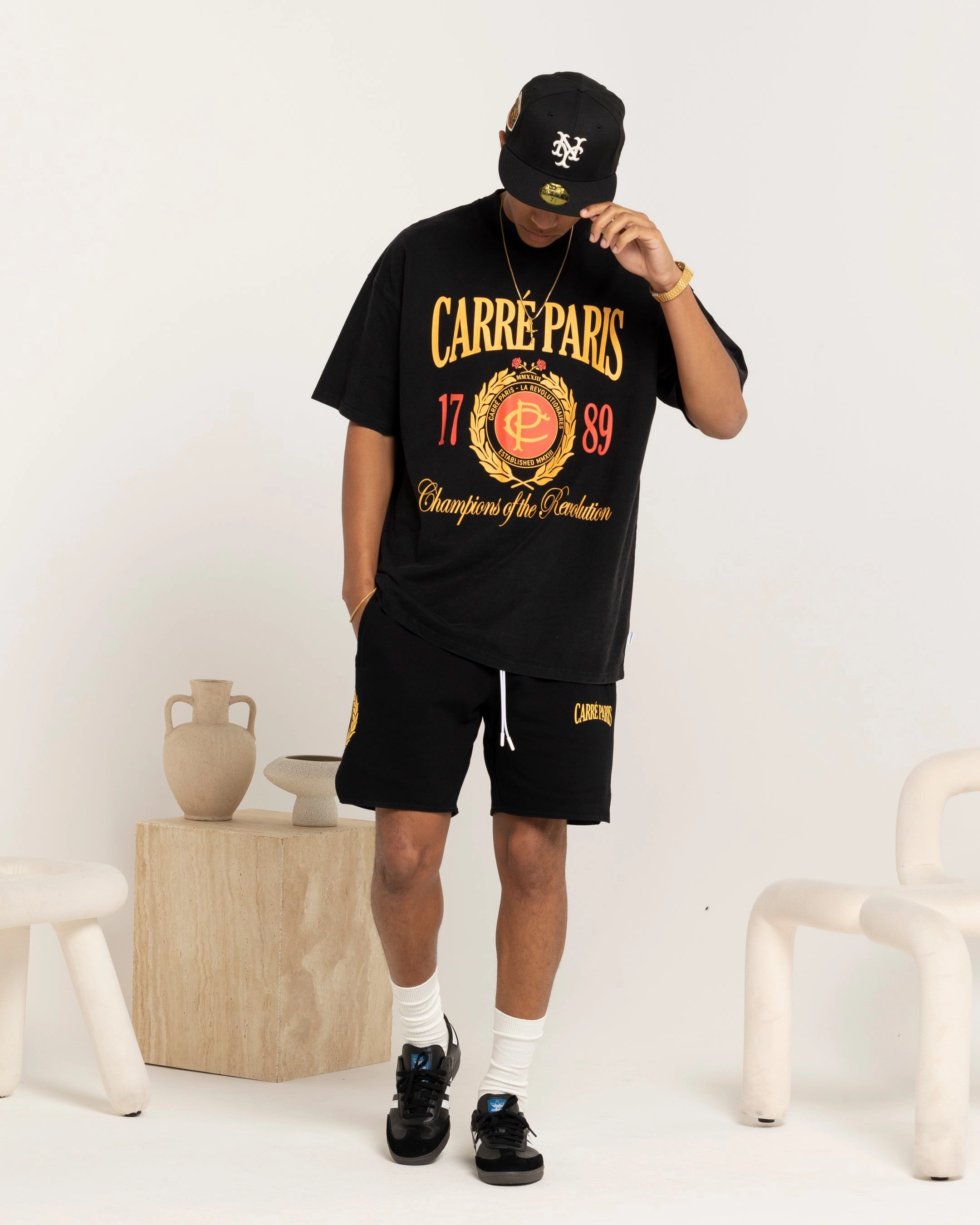 fishing attire tall sizing Carre Decade Sweat Shorts Black