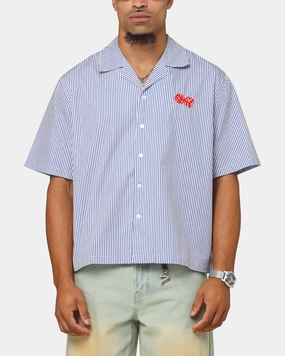 Carre Dice Club Button Up Shirt Pinstripe Effortless Comfort