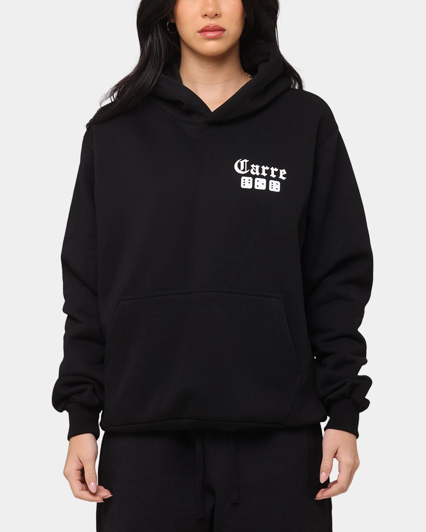 Carre Dice Club Hoodie Black Anti-pilling