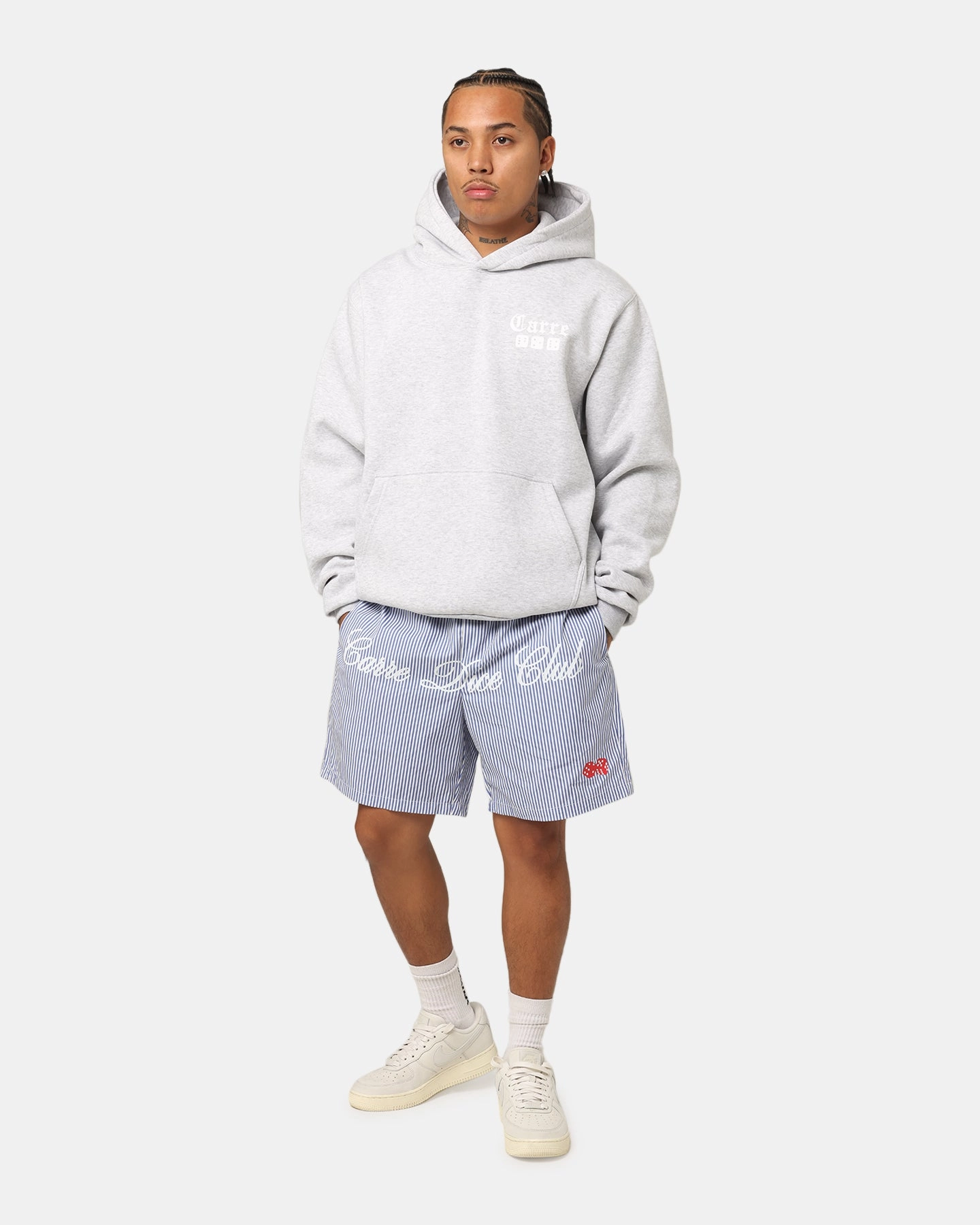 sailors Carre Dice Club Hoodie Grey Marle