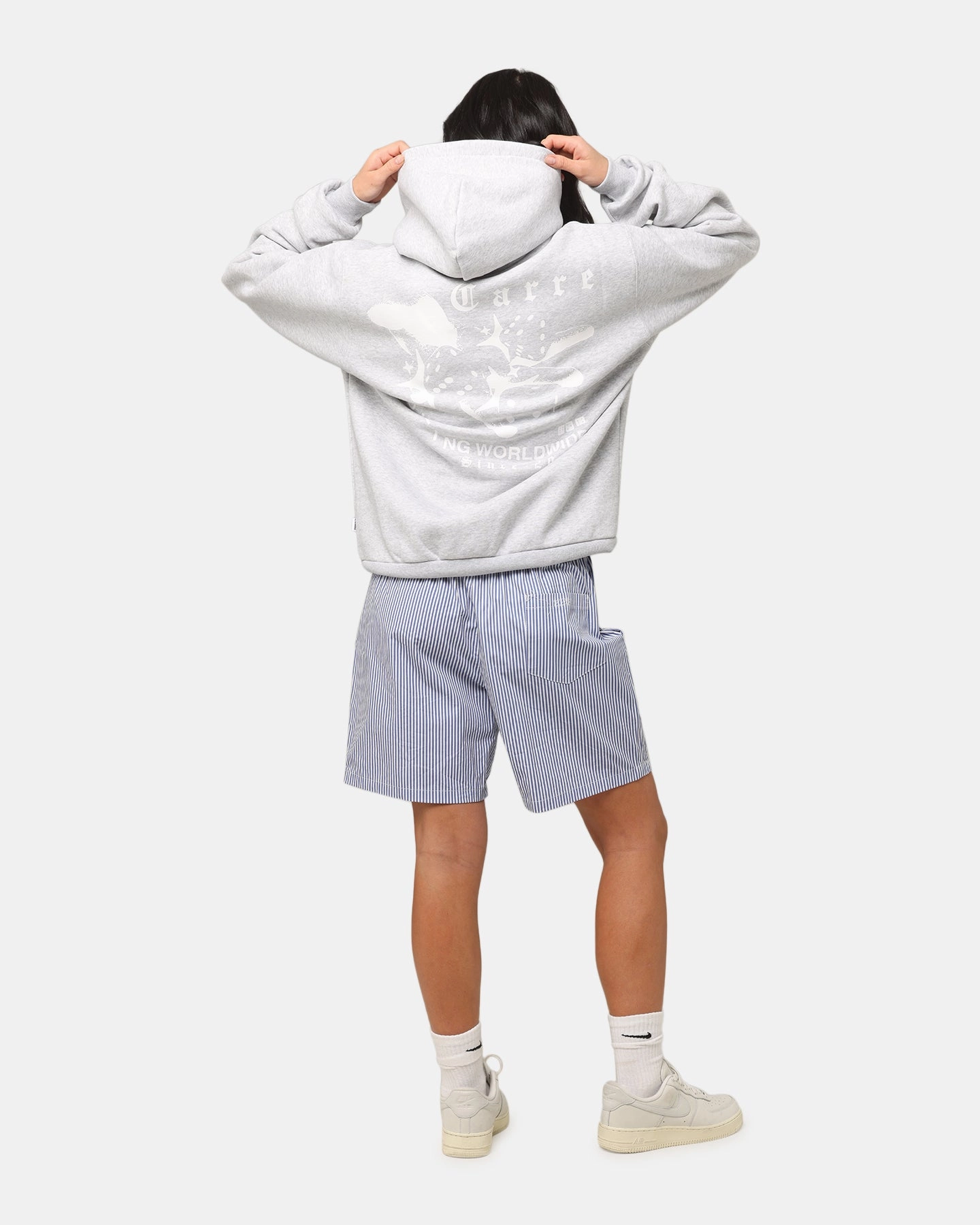 Carre Dice Club Hoodie Grey Marle High - end