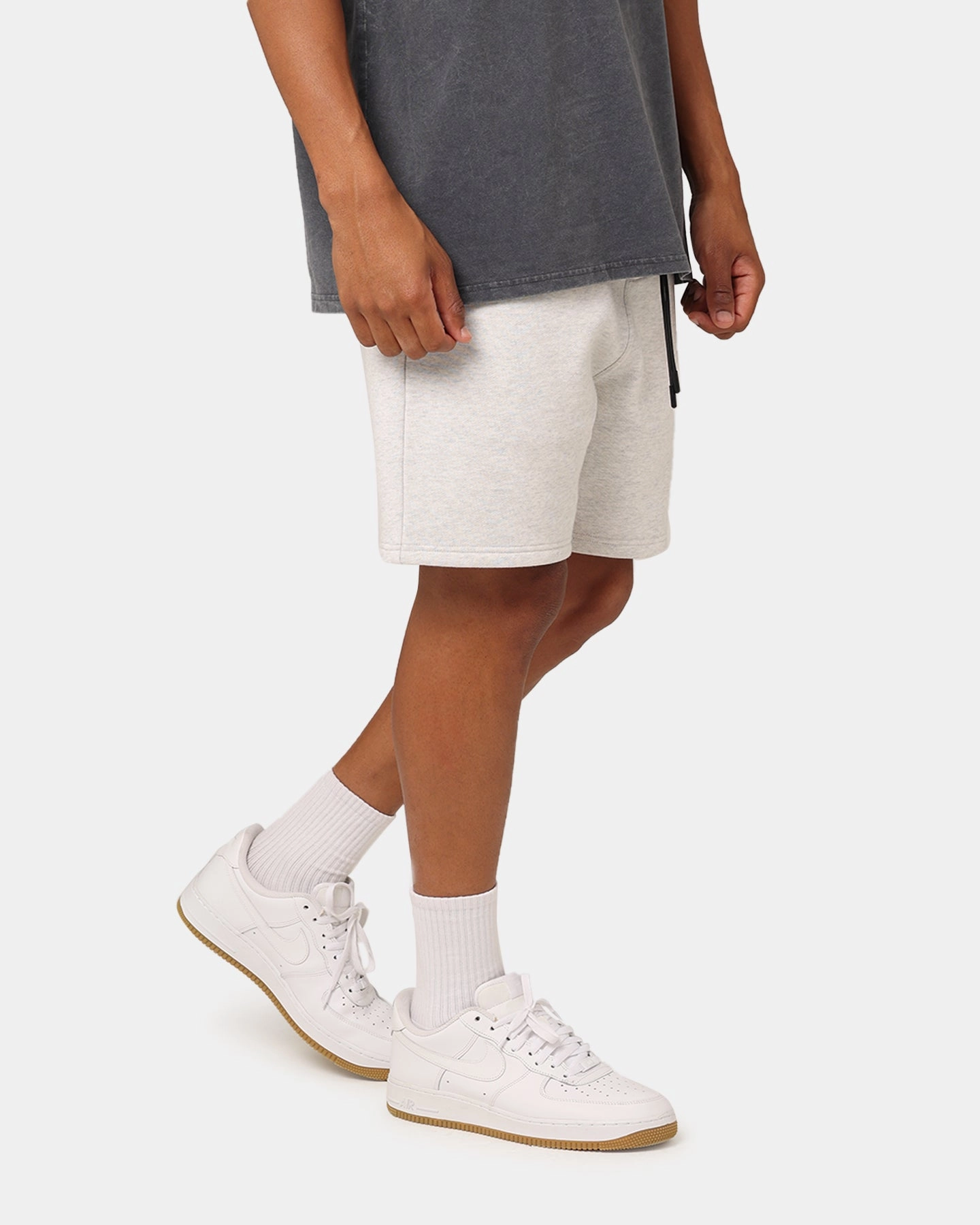 Practical Wear Carre Dice Club Sweat Shorts Silver Marle