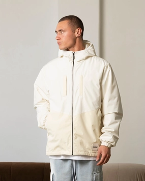Fashion Vibe Carre Elevation Shell Jacket Stone/Off White