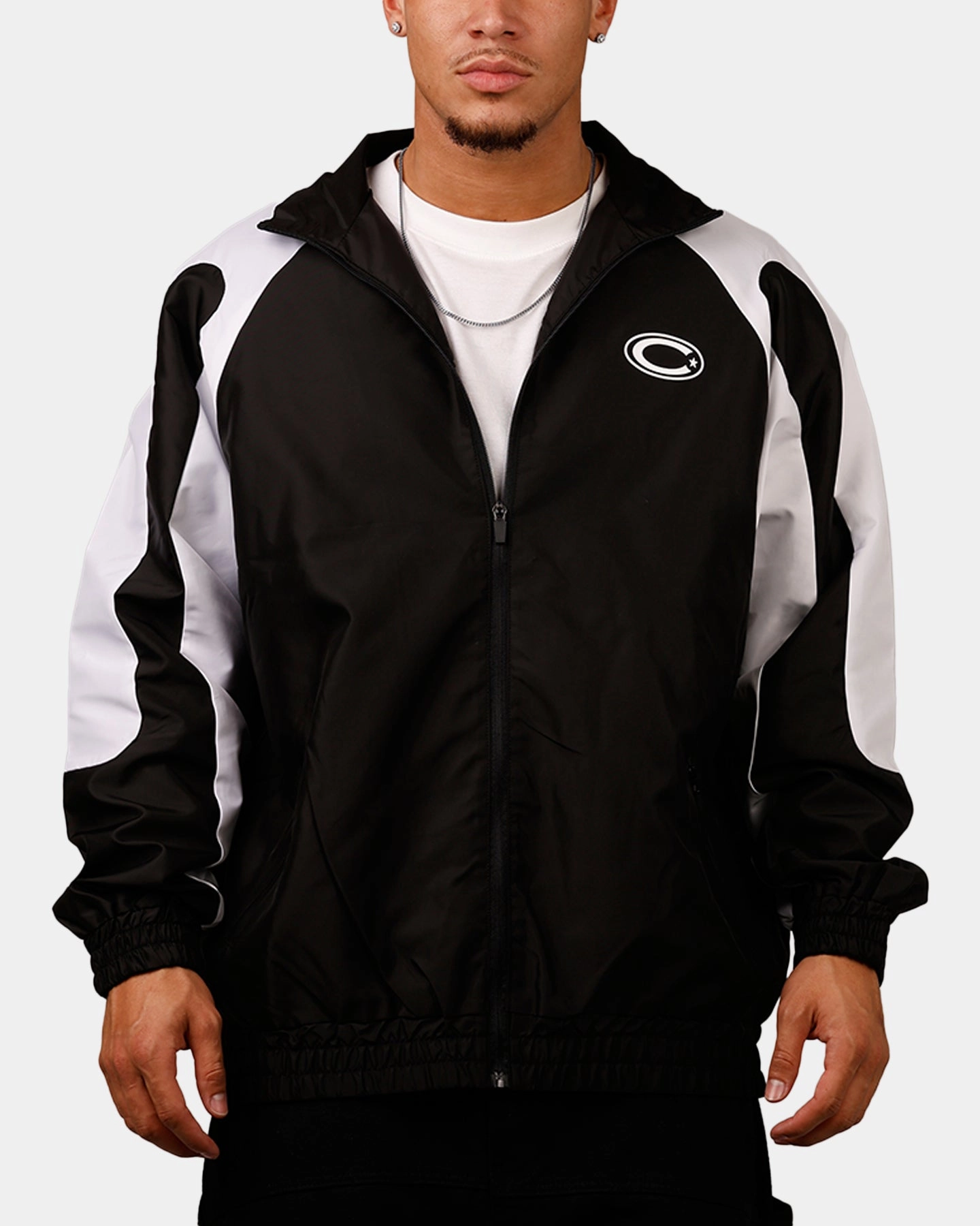 Compete Carre Empire Panelled Jacket Black/White