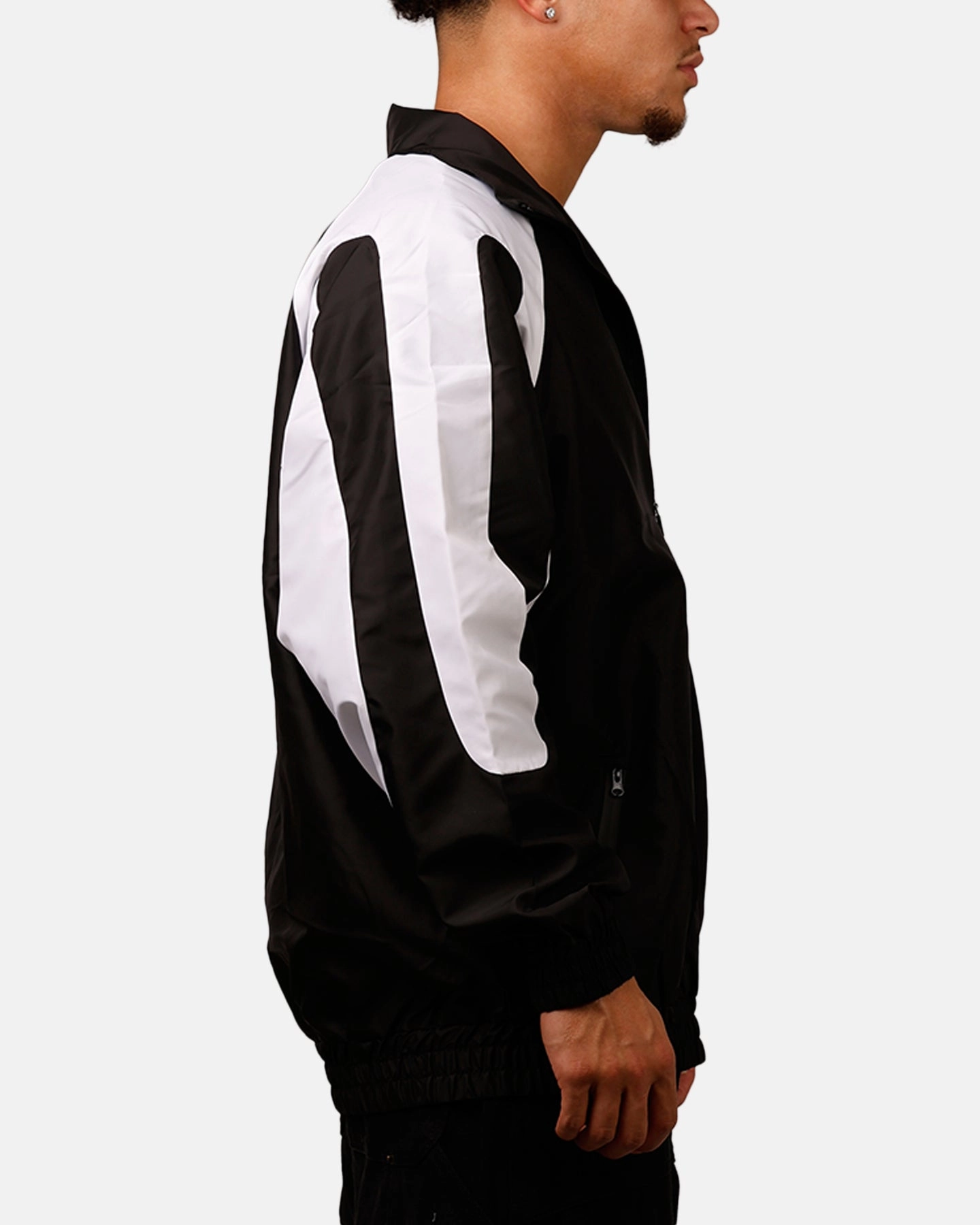 Graphic Carre Empire Panelled Jacket Black/White