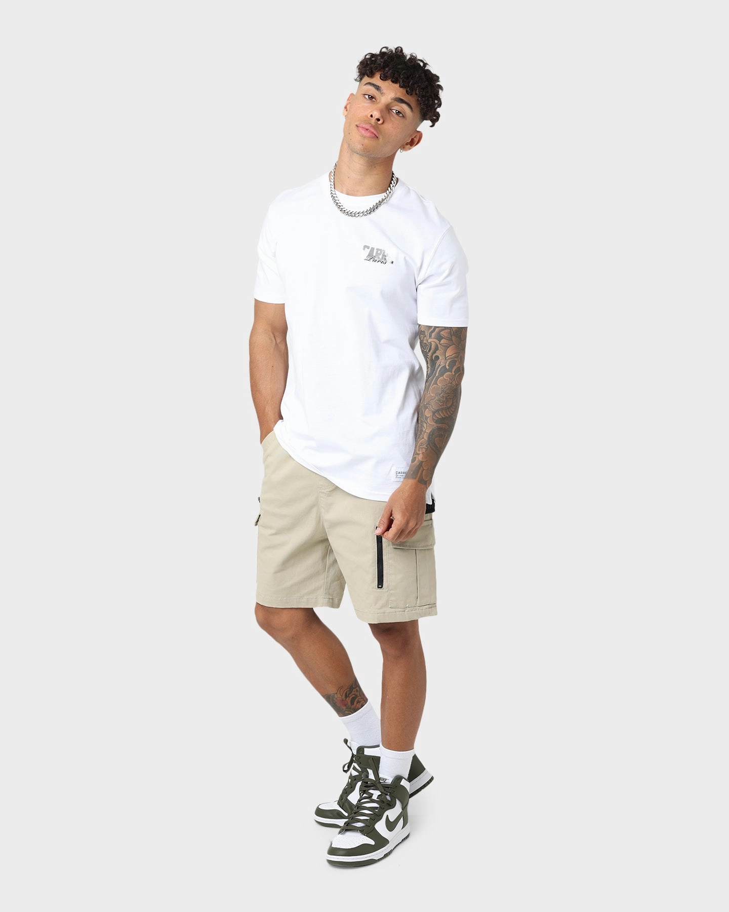 Carre Evolution Cargo Shorts Stone Sweat Wicking Channels
