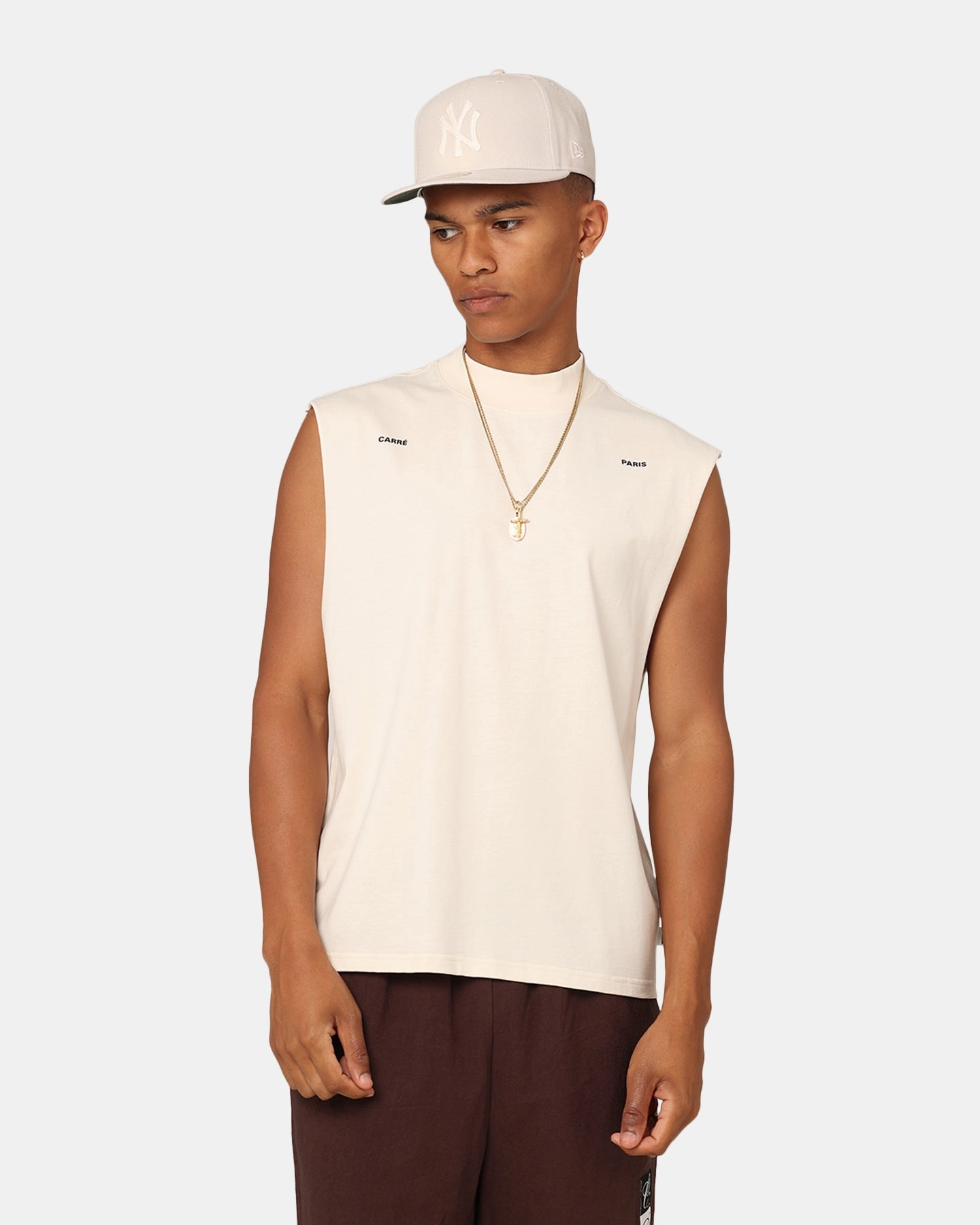 Cozy Layering Carre Experience Muscle T-Shirt Off White