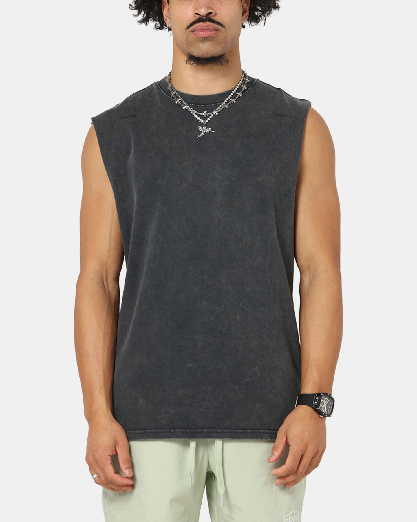 TemperatureRegulating Carre Experience Muscle T-Shirt Washed Black