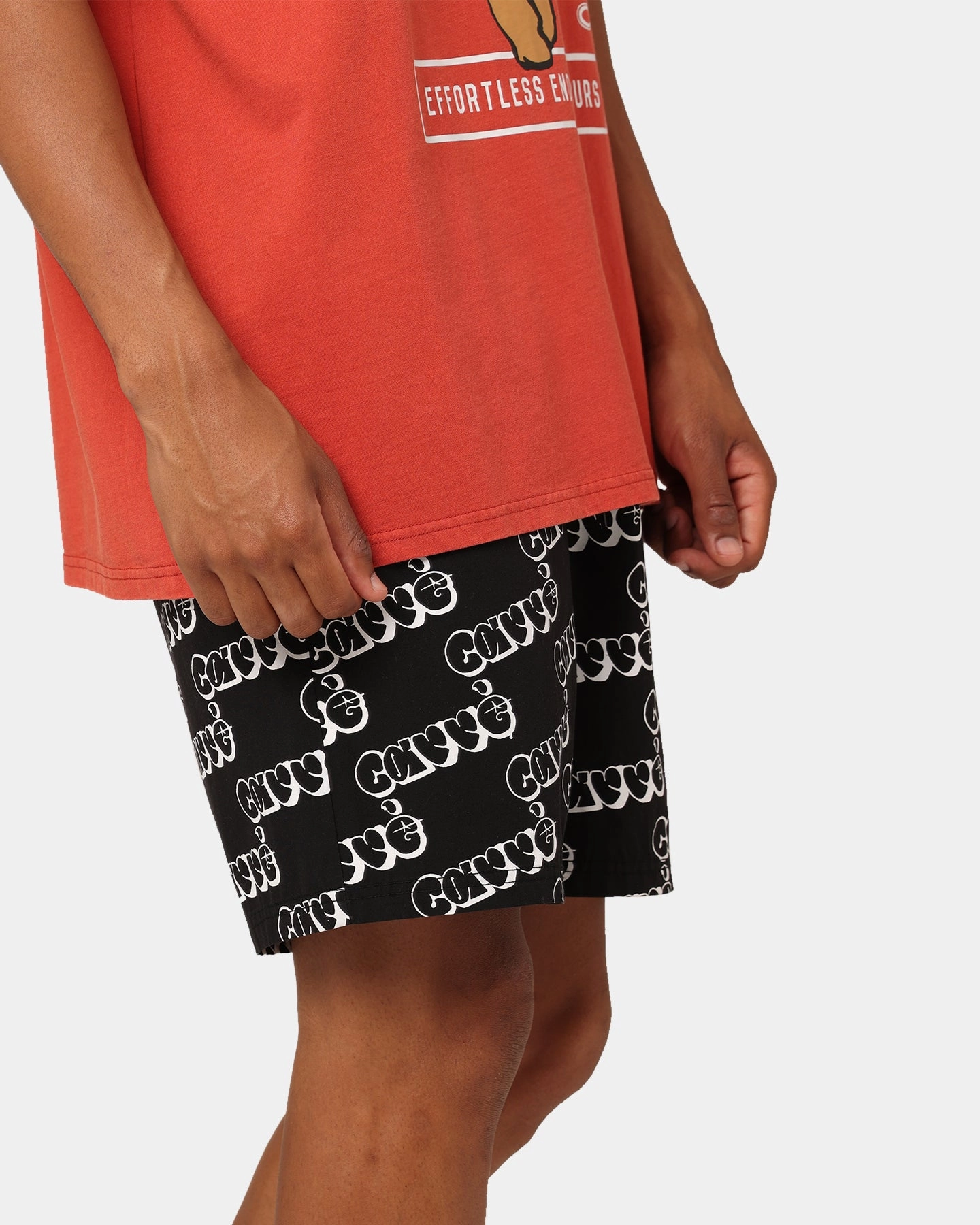 Carre Experience Slide Shorts Black Gentle On Skin Ripstop Material