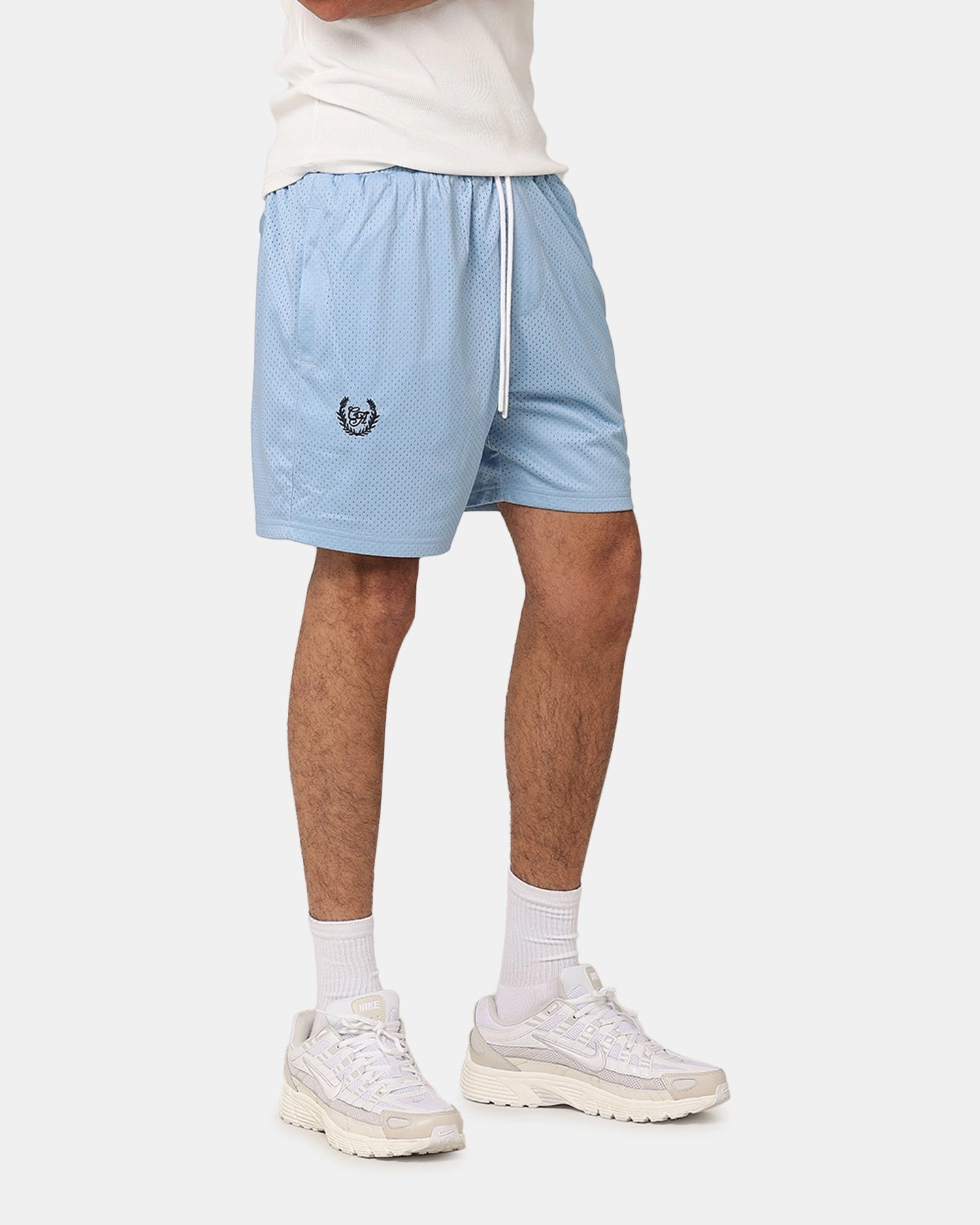 Carre Floral Baller Shorts Light Blue nylon blend sports industry