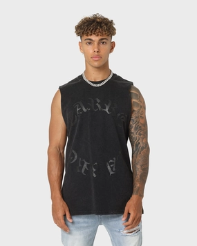 Carre Forever Muscle T-Shirt Washed Black Fashion-Ready
