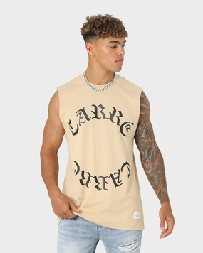 Carre Forever Muscle T-Shirt Washed Stone Recycled Polyester Fit for Everyone