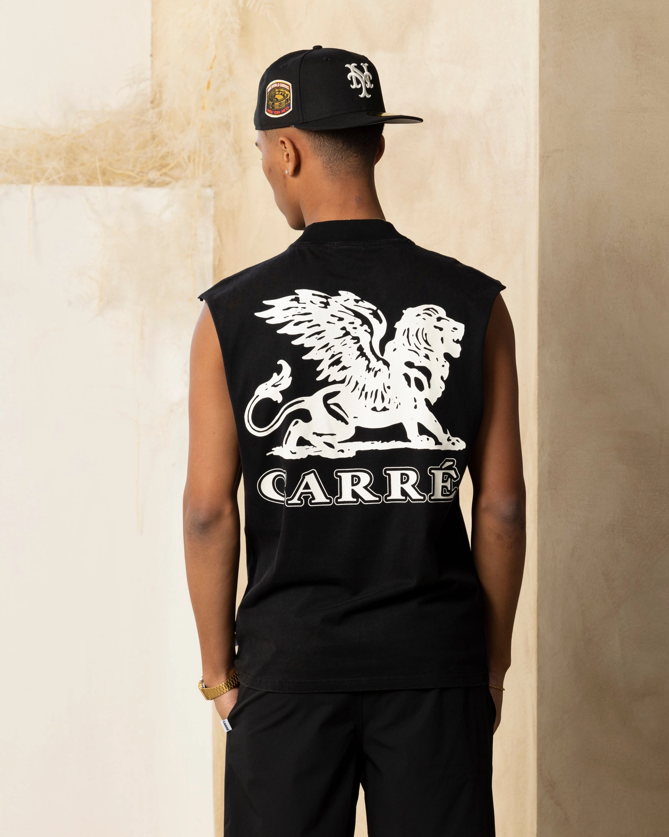 Carre  Formula Muscle T-Shirt Washed Black NeutralTonesCollection Fade Resistant Coating