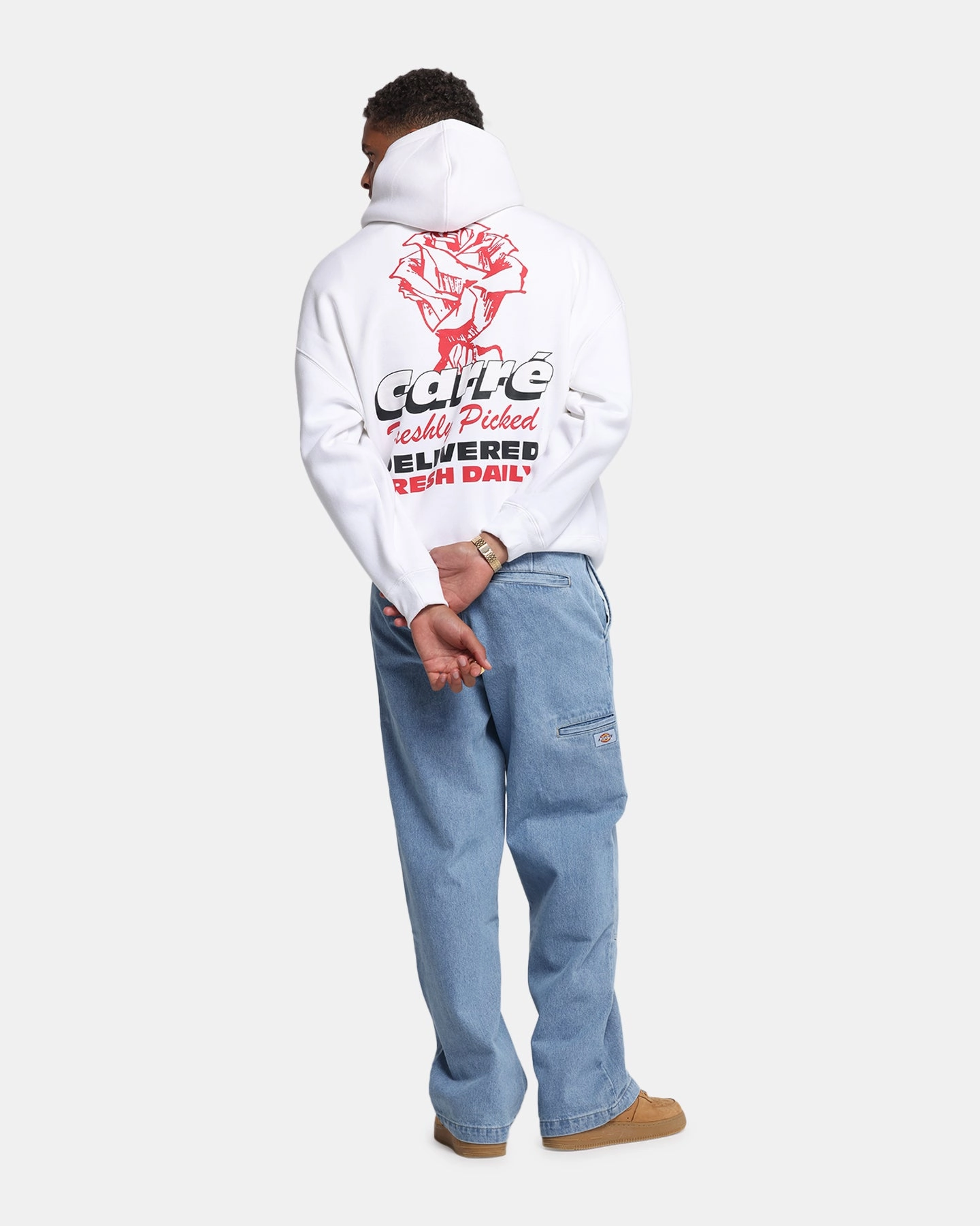 skating clothes Carre Freshly Picked Hoodie White