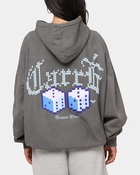 Carre Game Over Hoodie Washed Charcoal Bill