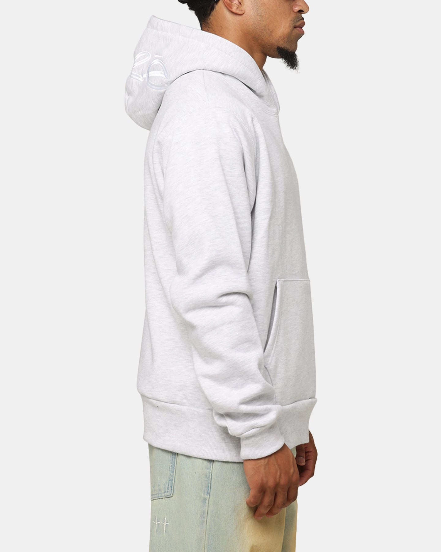 Carre Graffiti Hoodie Grey Marle Trend Feel