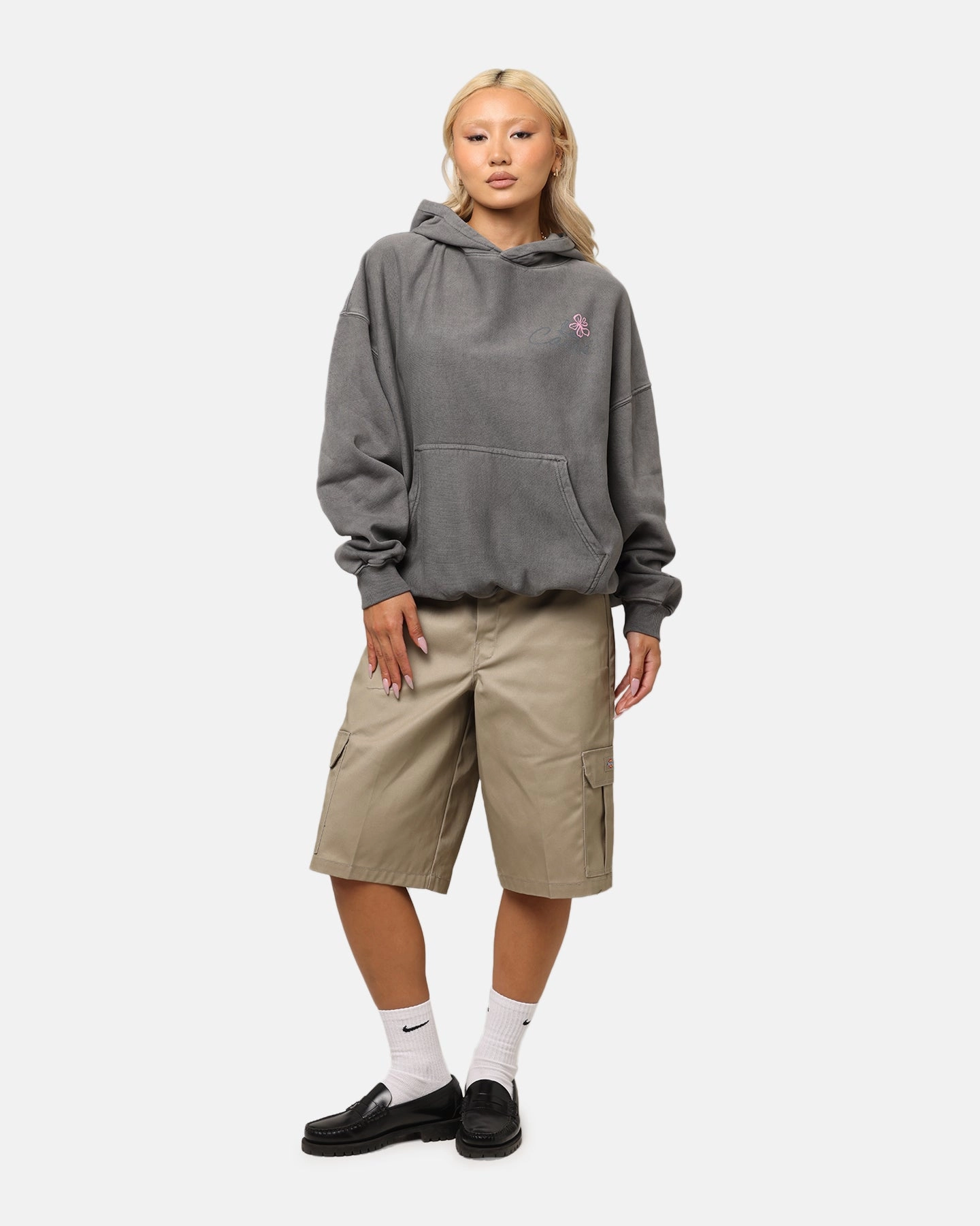 winter season Carre Hand Picked Hoodie Washed Charcoal