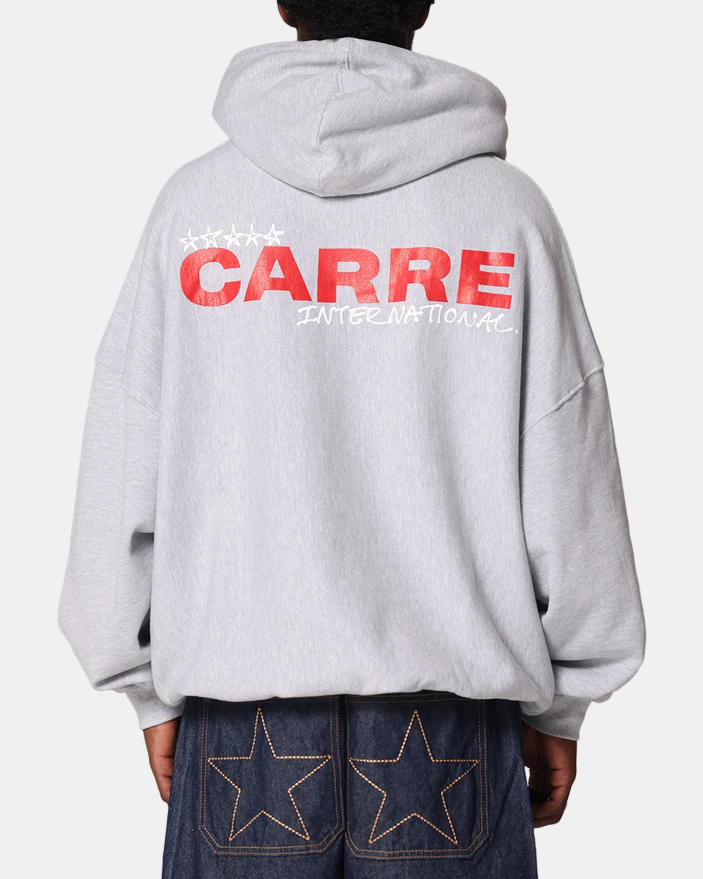 Carre Handdrawn Hoodie Light Marle Bird like