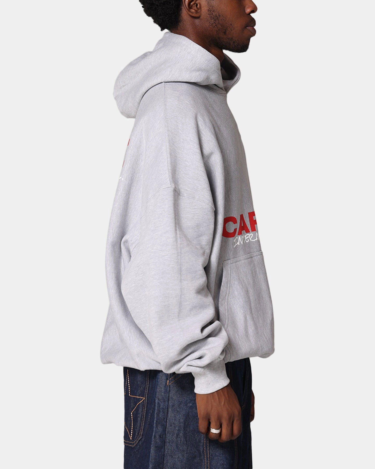 City Motion Prairie dog like Carre Handdrawn Hoodie Light Marle