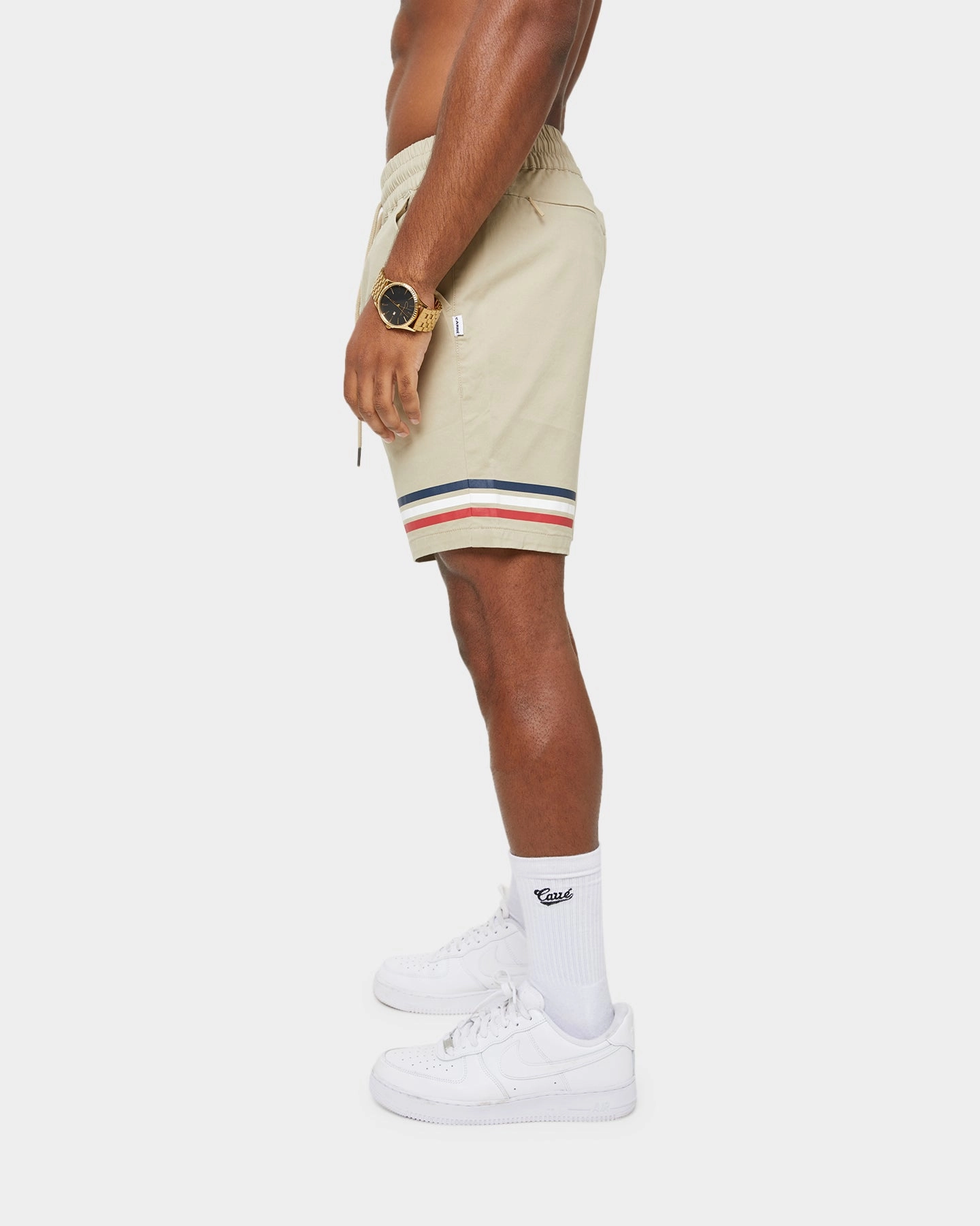 Fast Absorption Textile Carre Insigne Walk Shorts Stone