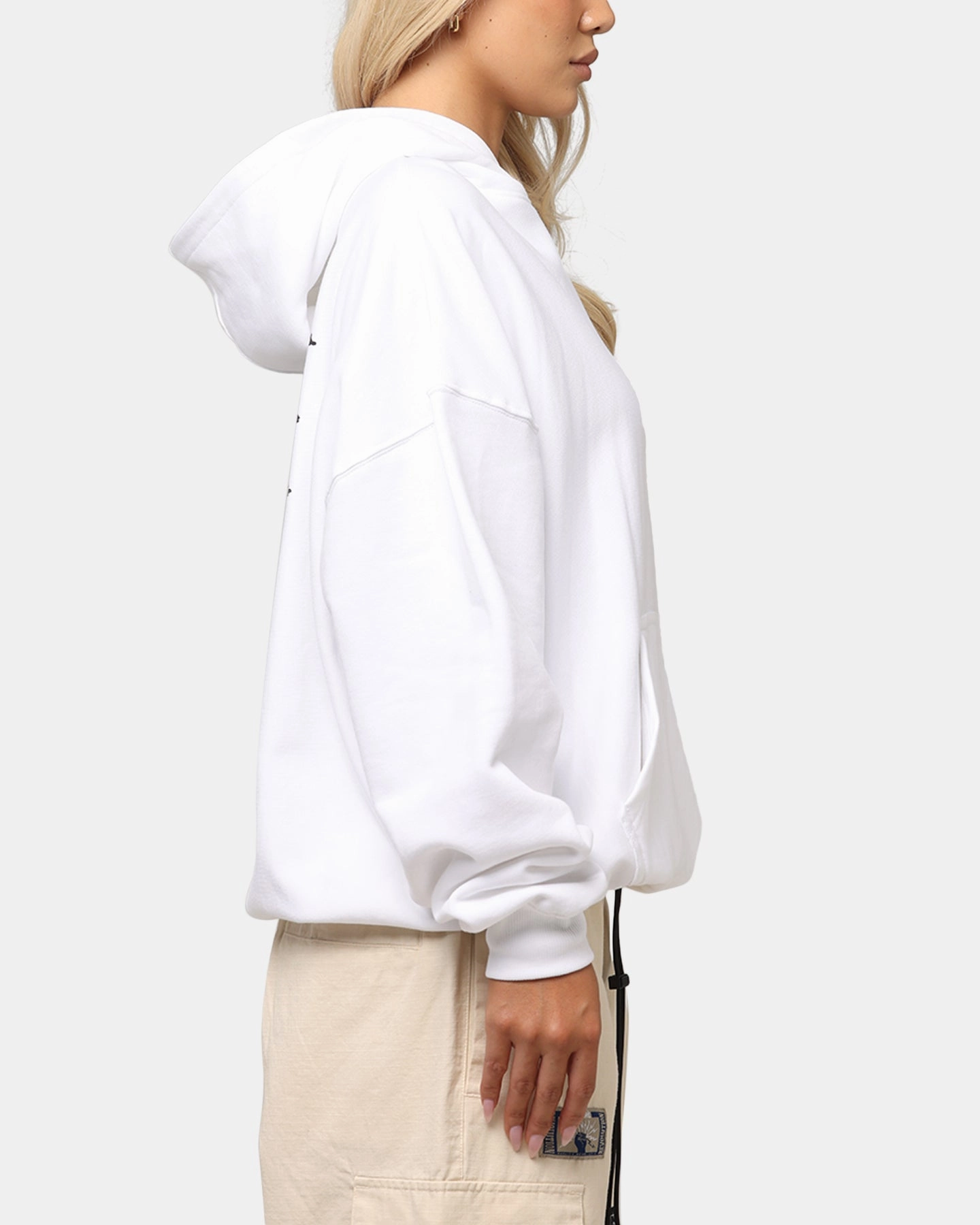 Carre International Hoodie White Premium Cotton Fleece Pika like