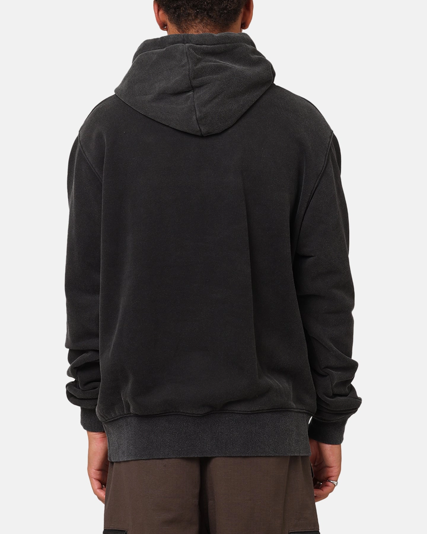 Anti Pill Technology Carre International Script Hoodie Vintage Black