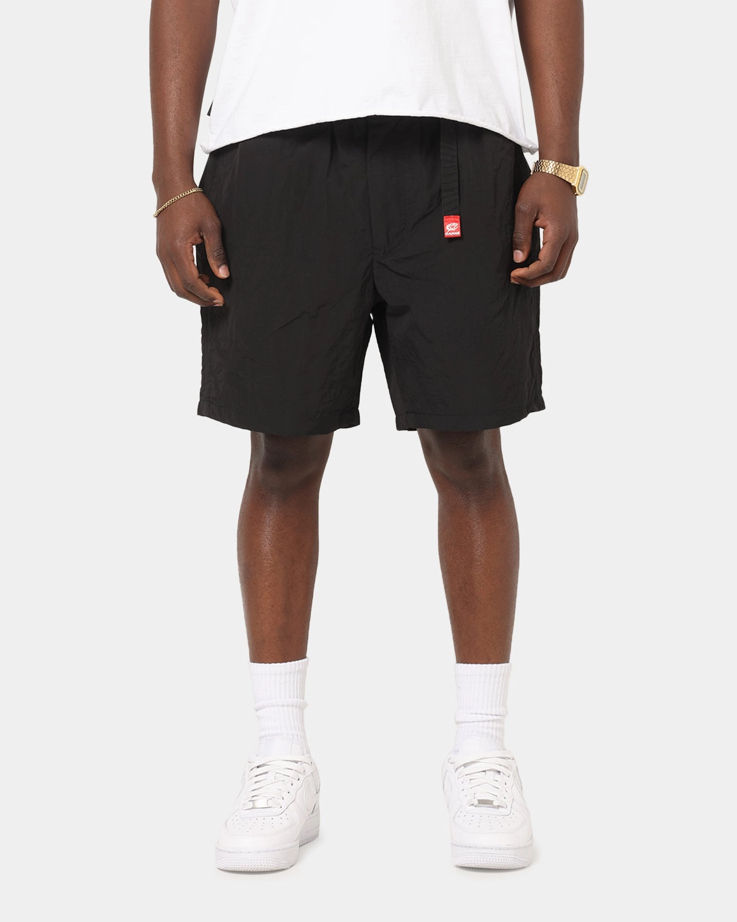 Carre International Shorts Black Modern Fit