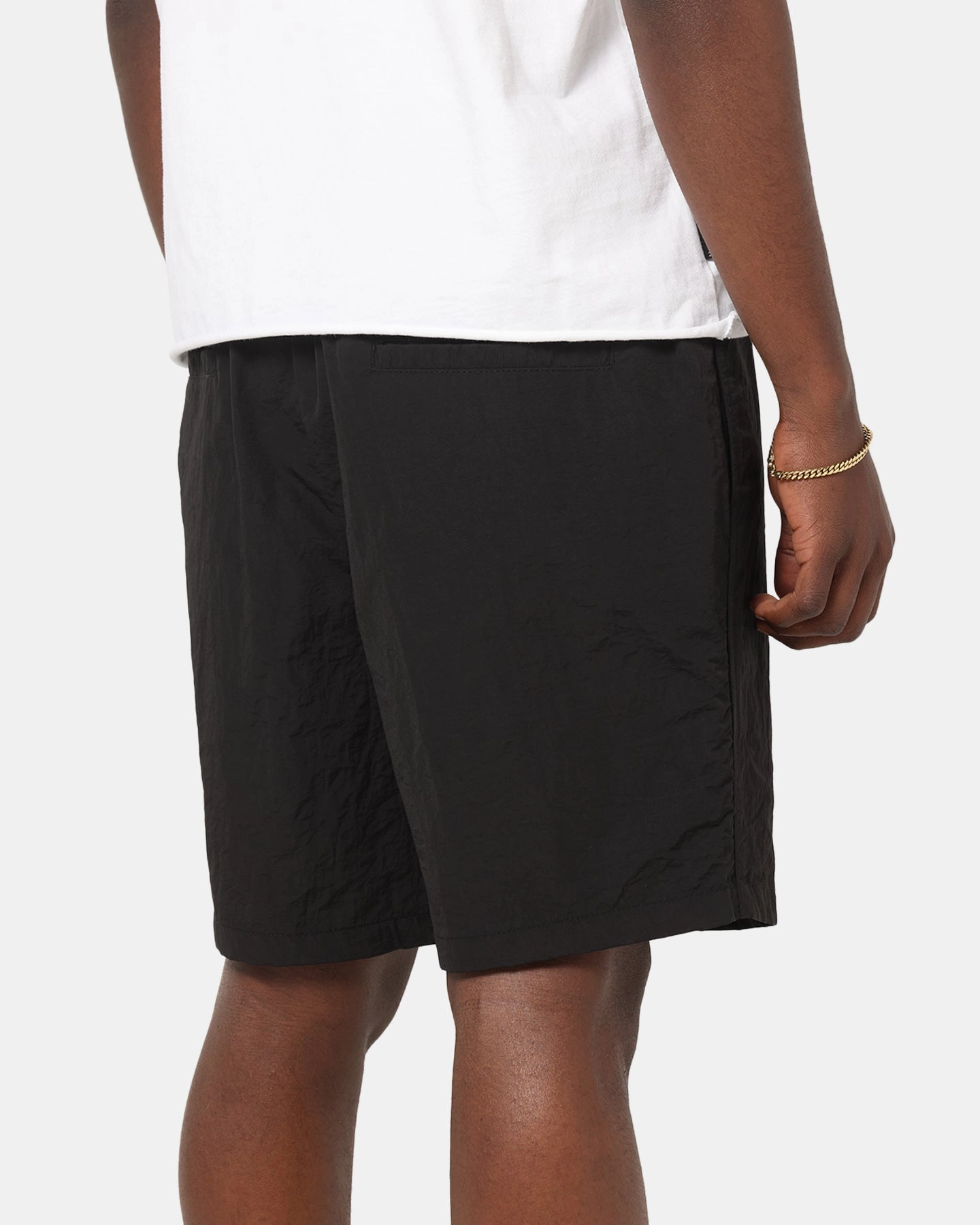 Unisex style Carre International Shorts Black