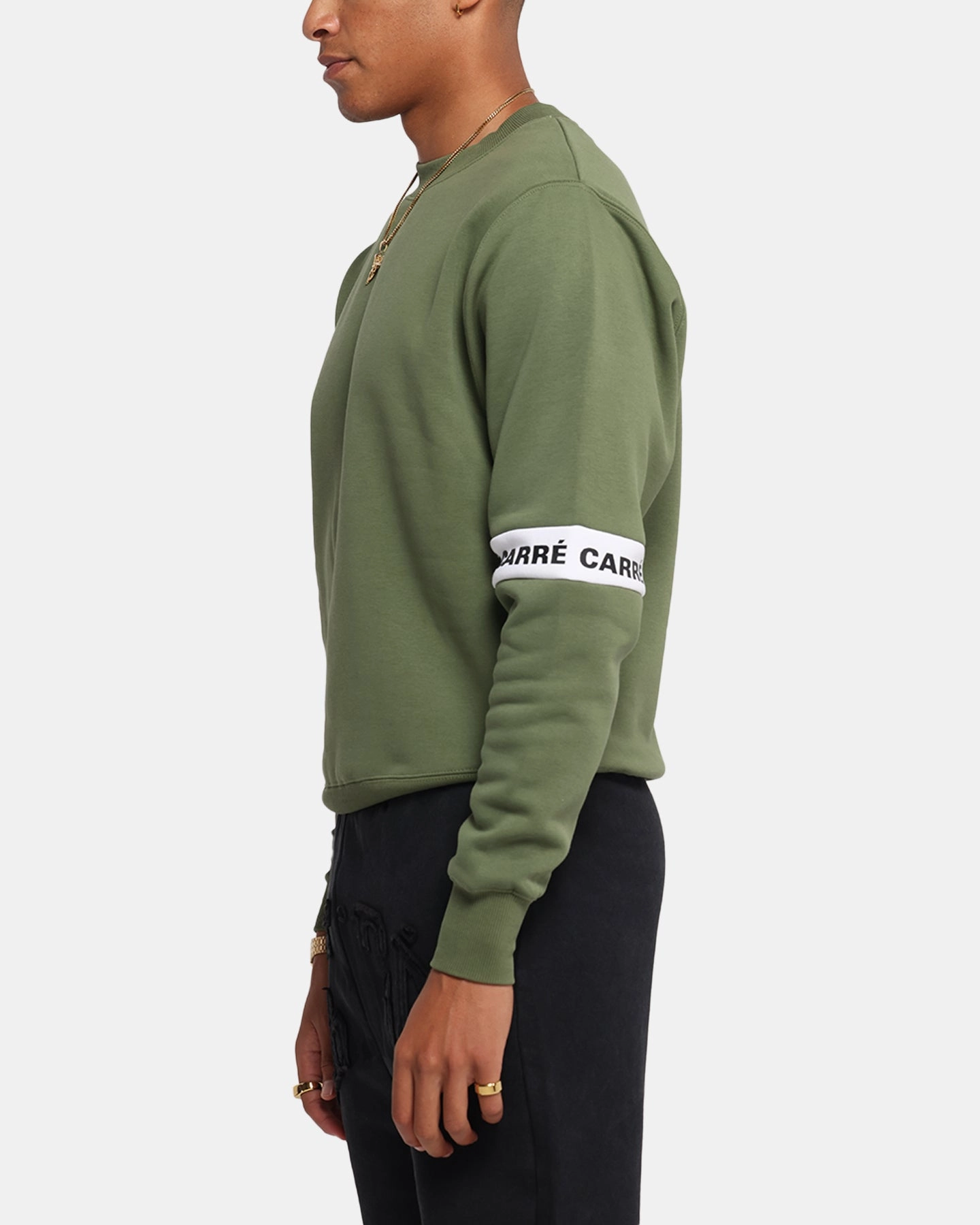 Odor Resistant Carre La Manche 2.0 Crewneck Olive Green