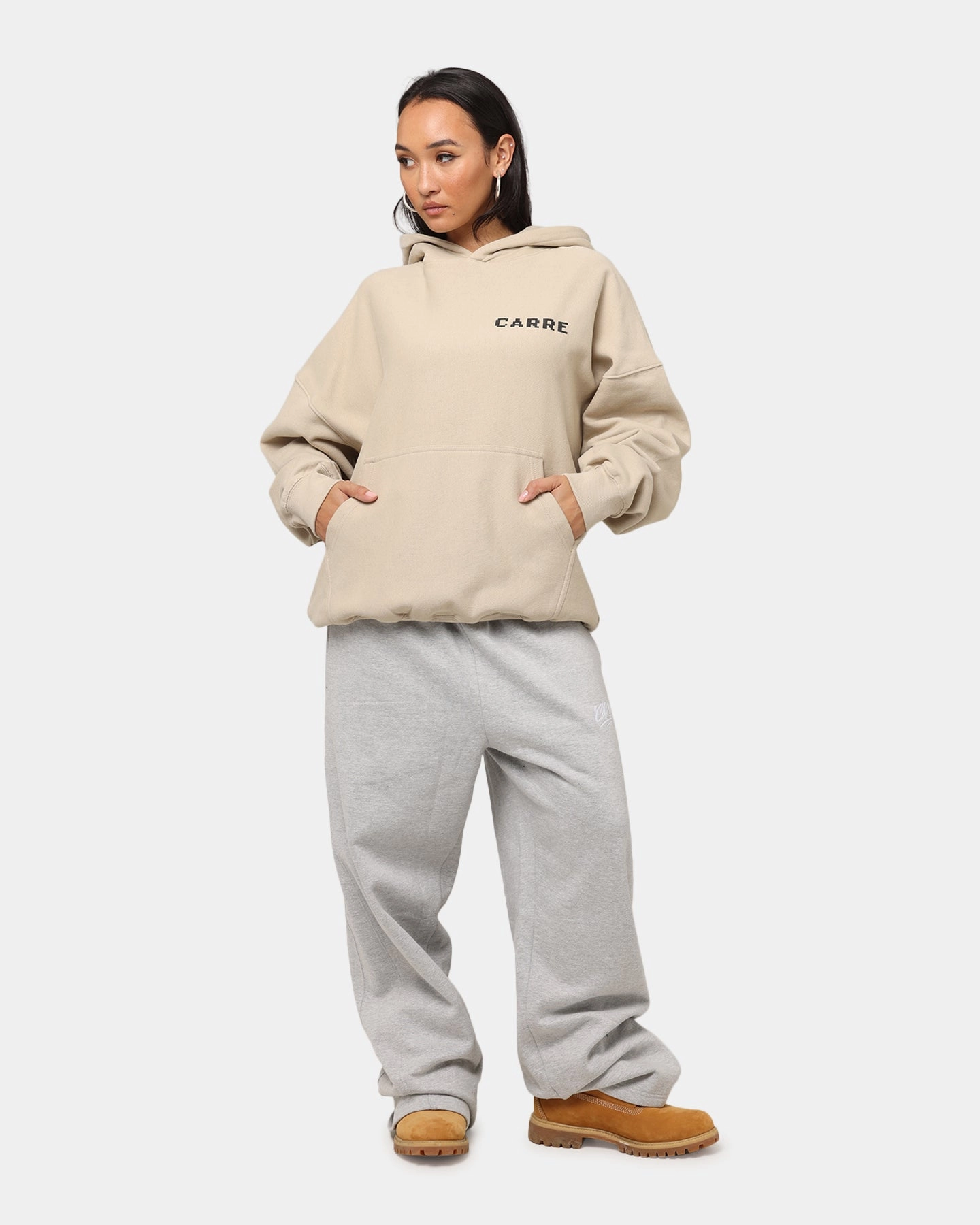 Carre Level Up Hoodie Stone Indoor Use