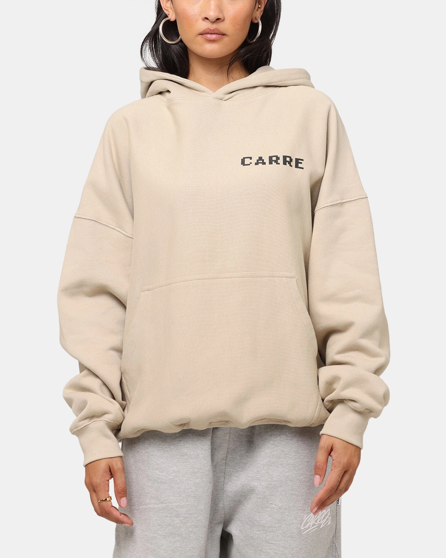 Carre Level Up Hoodie Stone Solution