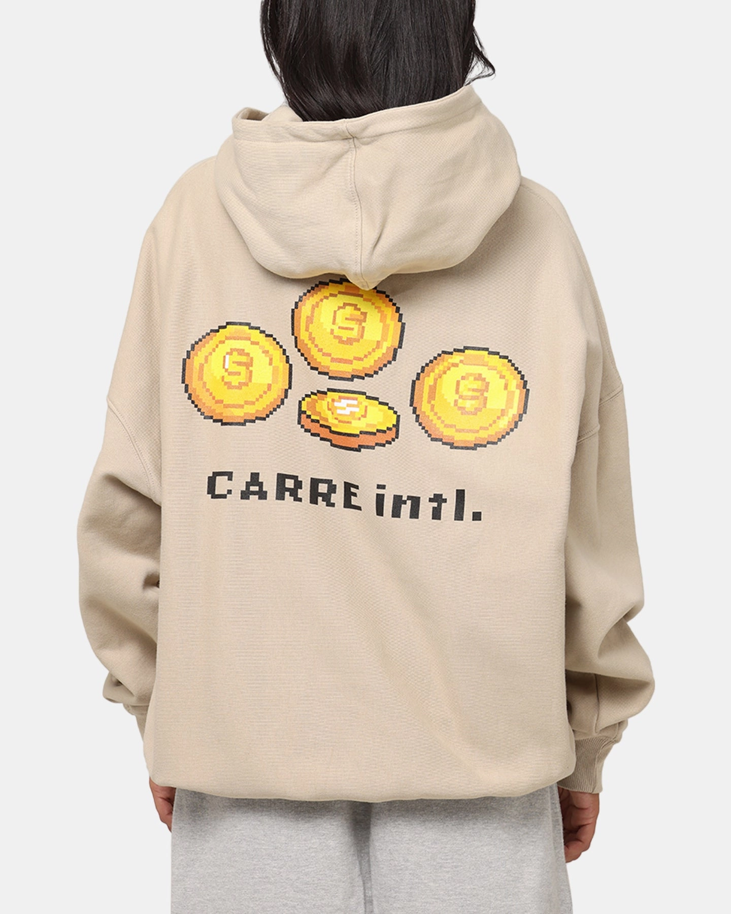 autumn clothing Carre Level Up Hoodie Stone