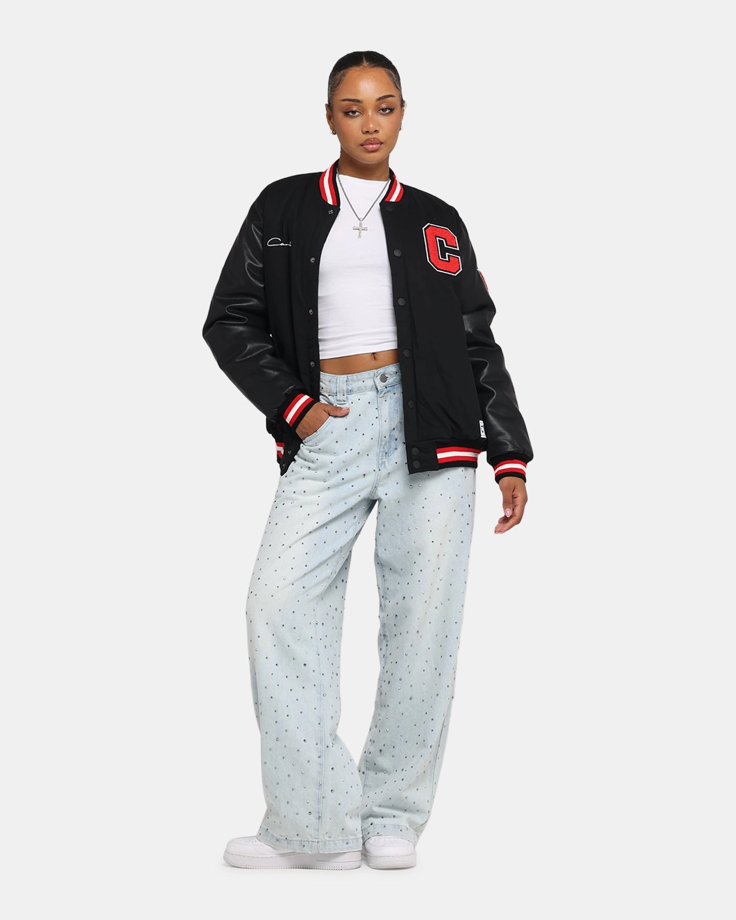 Carre MVP Varsity Jacket Black/Red Protective Outerwear FoldableDesign