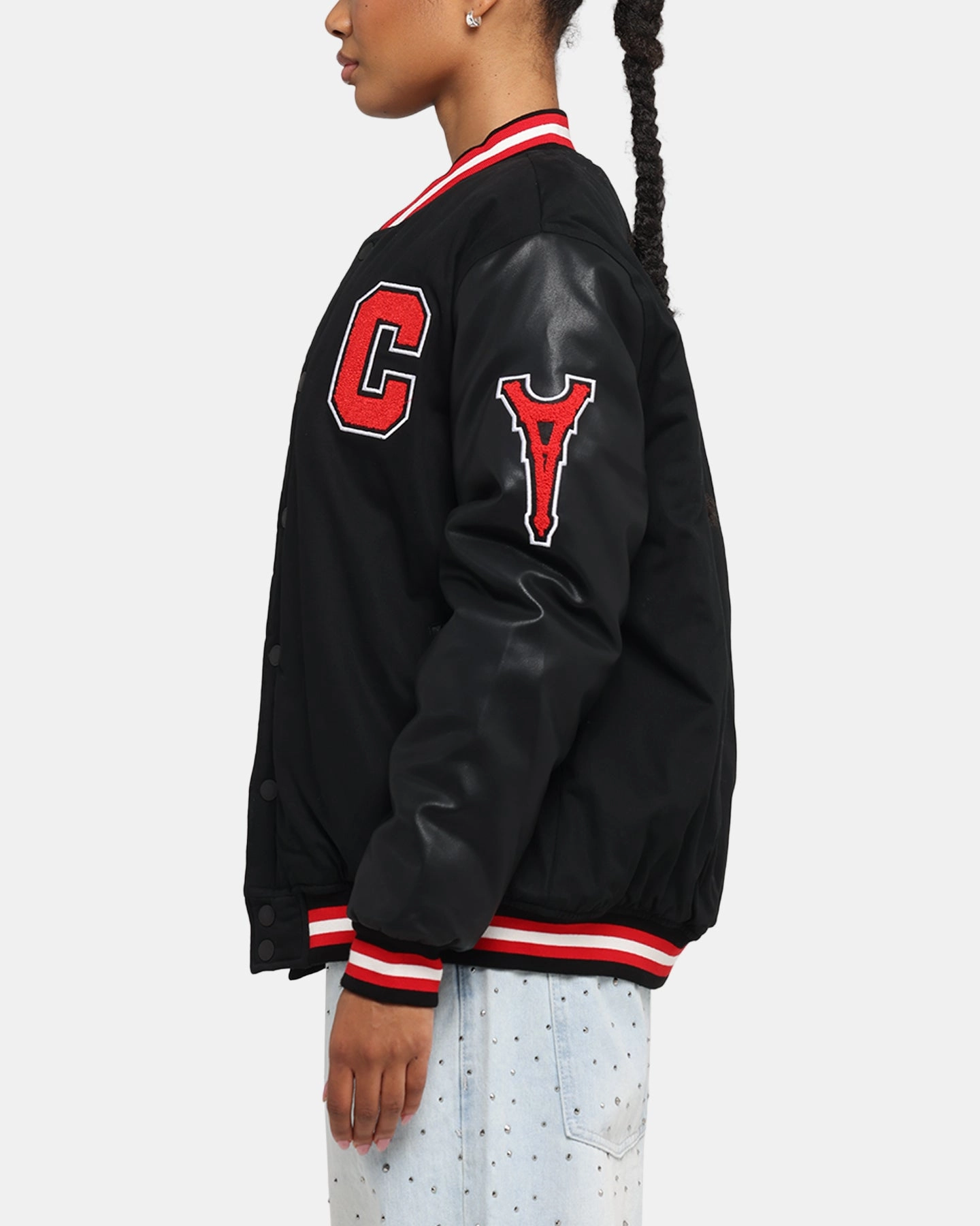 LowProfileLogo Carre MVP Varsity Jacket Black/Red