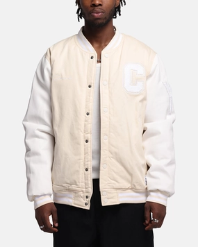 Carre MVP Varsity Jacket Cream/White motorcyclist Thank