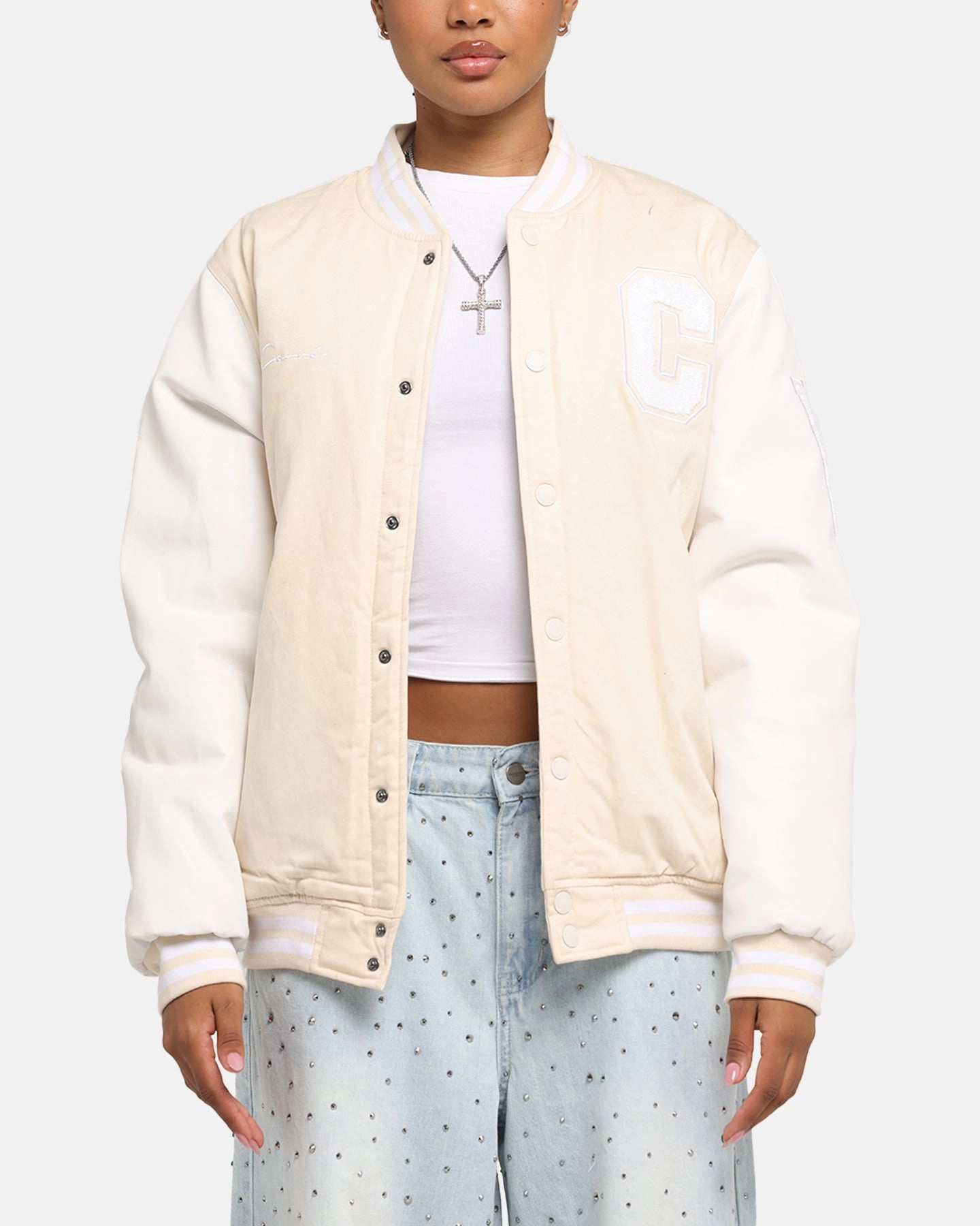 Carre MVP Varsity Jacket Cream/White Smart Look