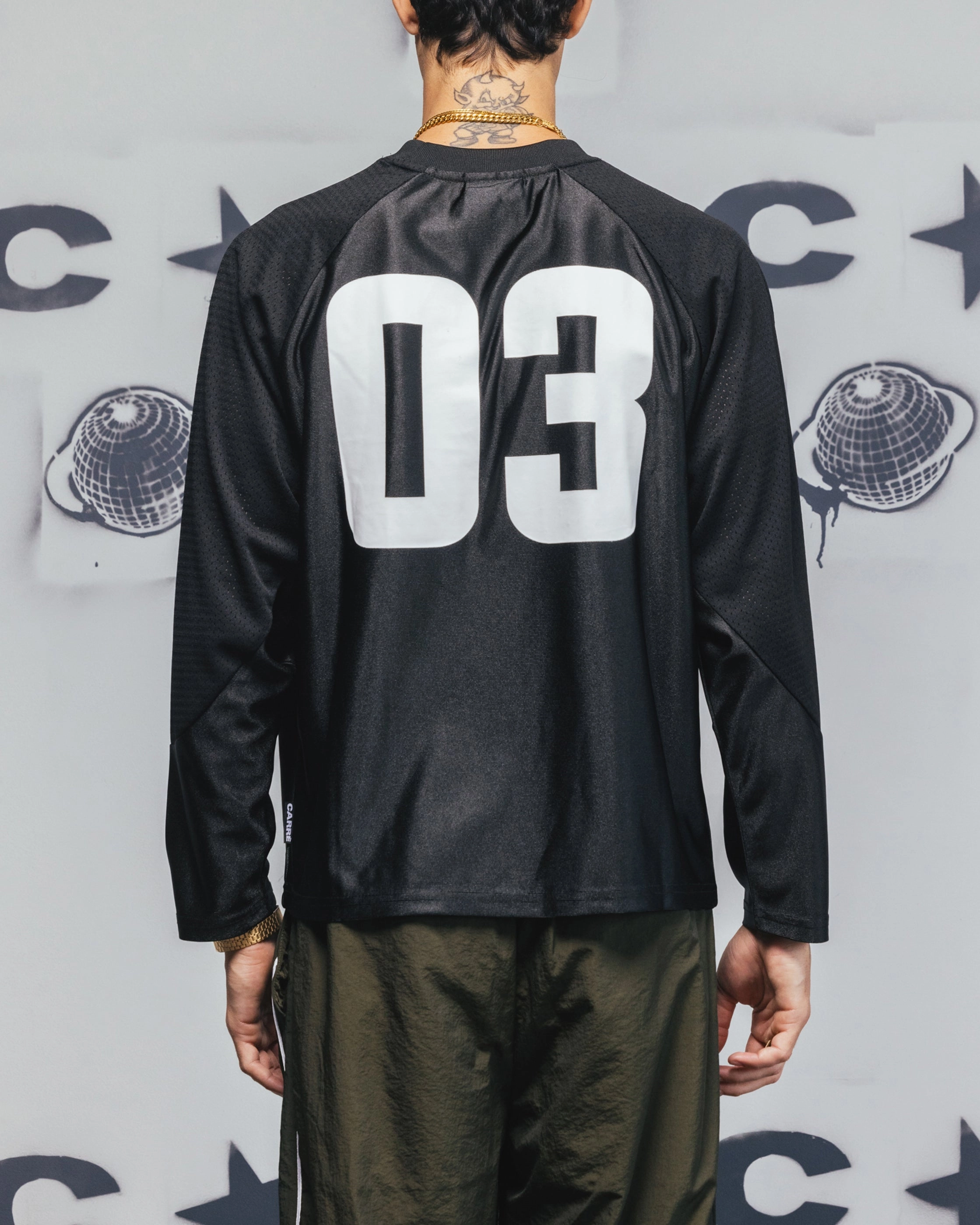 Carre Nebula Long Sleeve T-Shirt Black Layering Options Urban Fashion Look