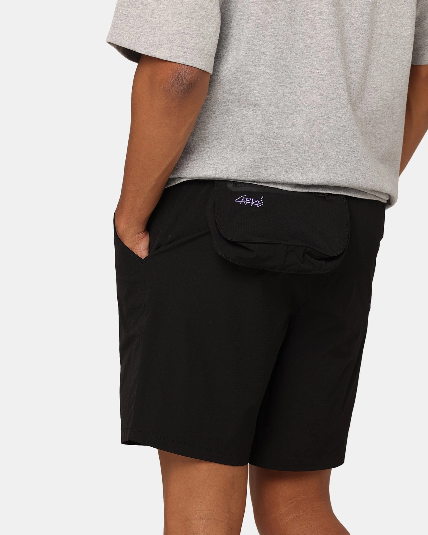 Fresh Look AntiStaticCoating Carre Pace Nylon Shorts Black