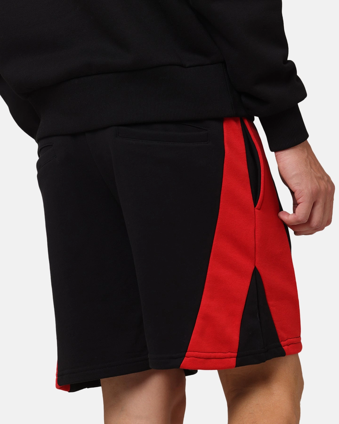 Carre Panelled Shorts Black/Red Baby shower gift