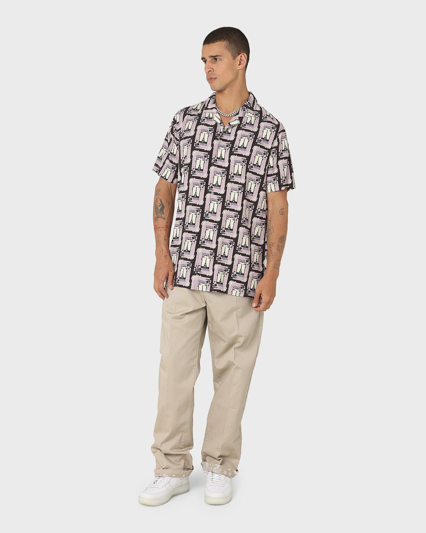 Carre Parisian Rugu Short Sleeve Button Up Shirt Multi-coloured Local Favorite