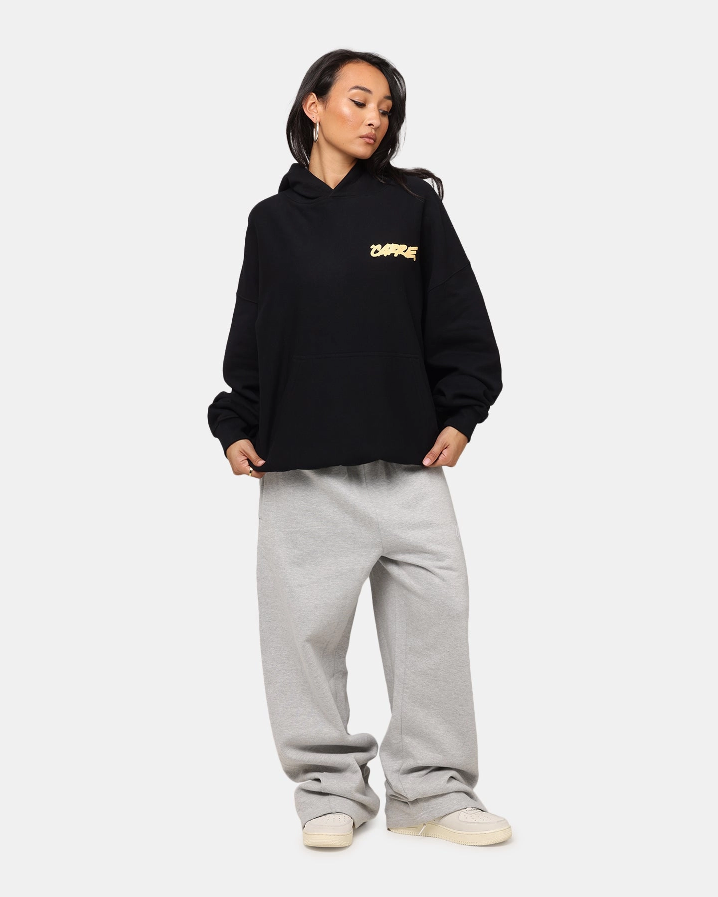 Carre Passport Hoodie Black Lightweight Layer Classic Style