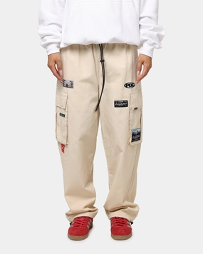 Quick Motion Carre Patchwork Cargo Jogger Cream