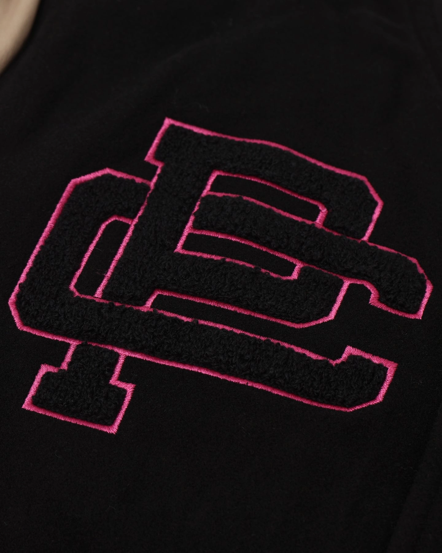 Versatile Wear Applaud Carre Peace Varsity Jacket Black/Stone