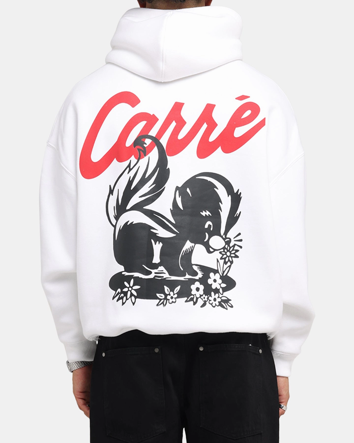 Rabbit like Carre Pepe Hoodie White