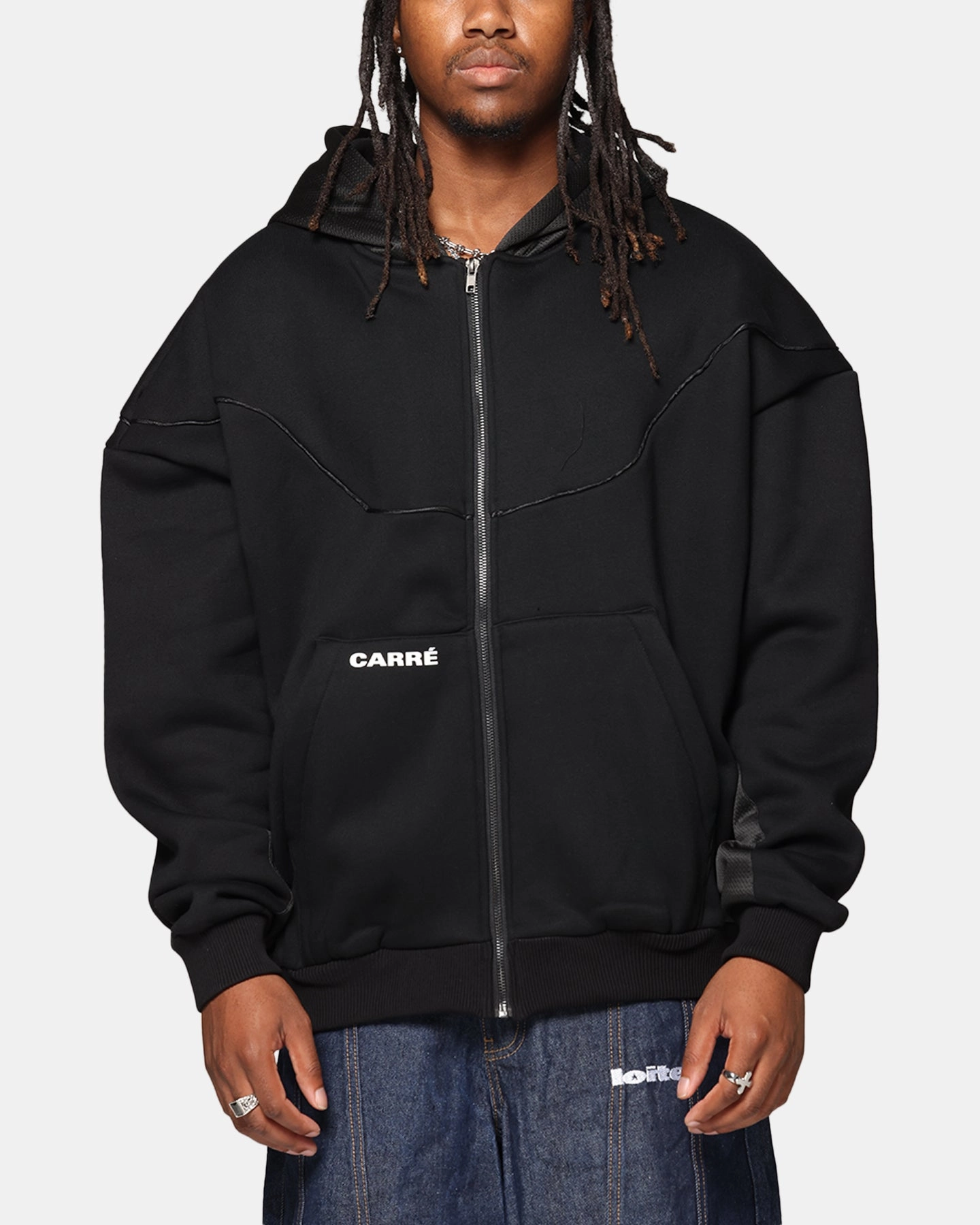 Carre Pipeline Hoodie Black Thylacine like