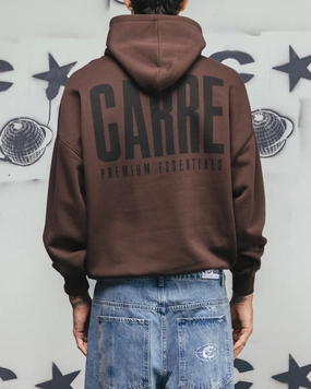 Carre Premium Essentials Hoodie Chocolate Bison like All Day Comfort
