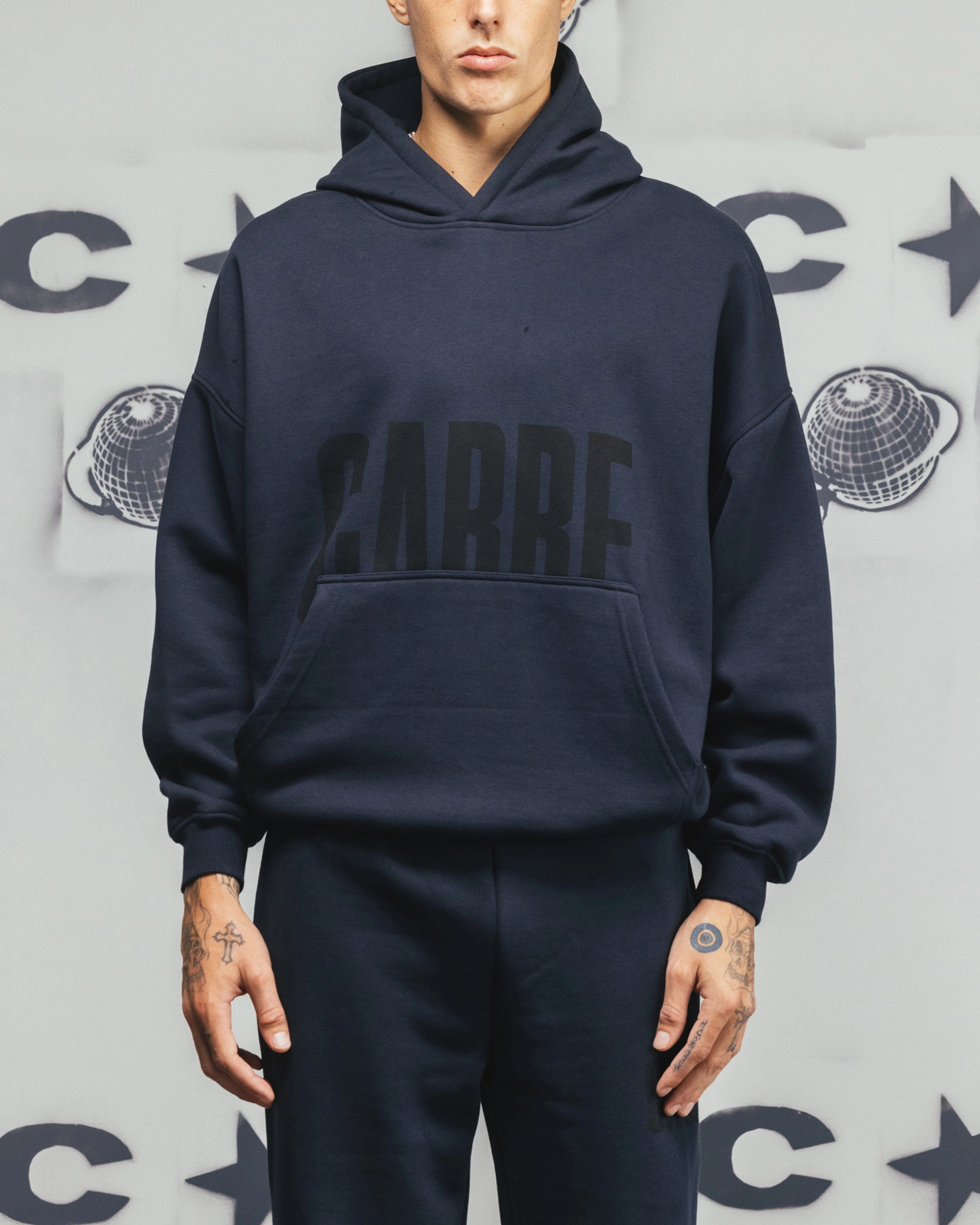 Carre Premium Essentials Hoodie Steel/Black Weekend Casual Everyday Layer