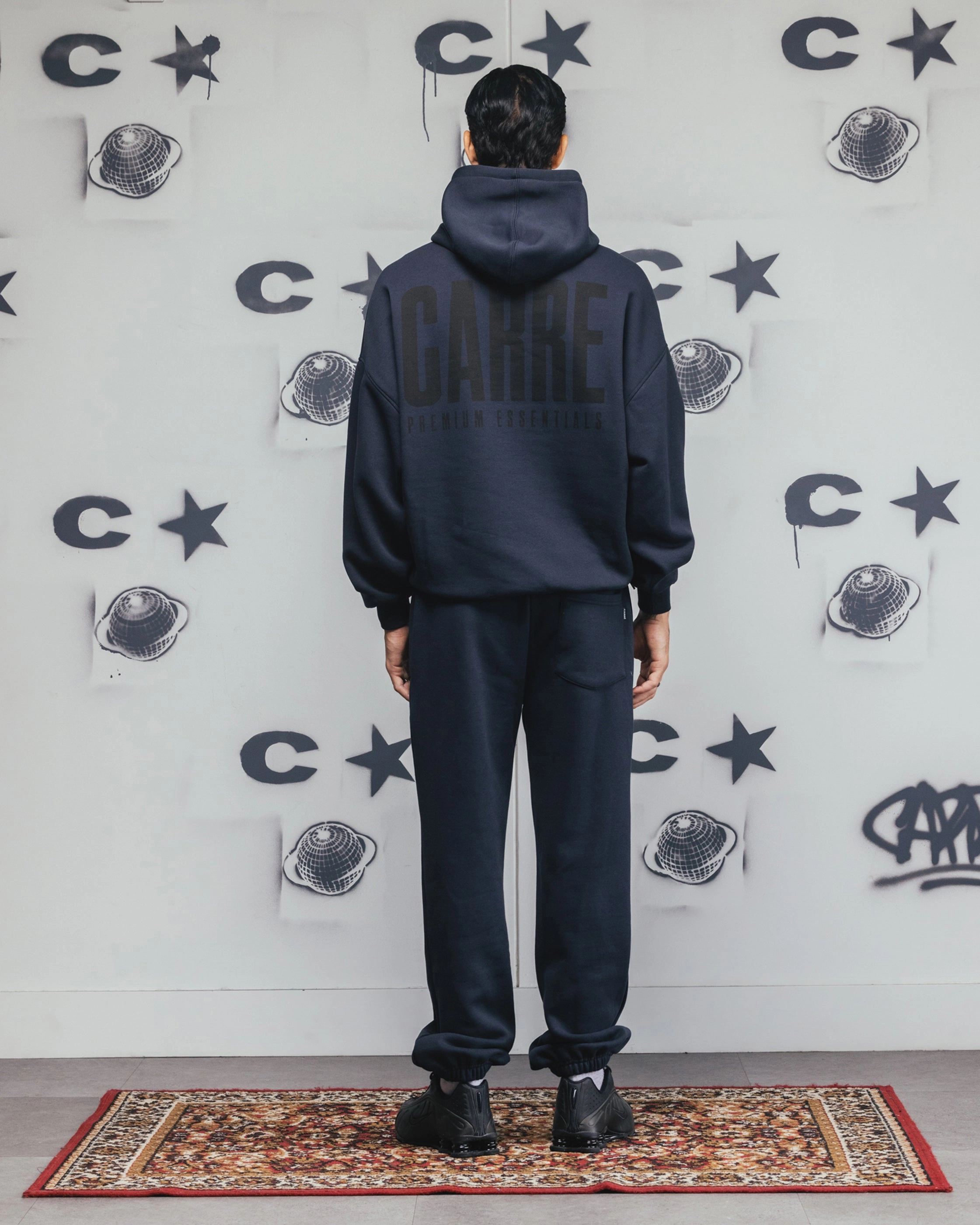 Premium Feel Carre Premium Essentials Hoodie Steel/Black