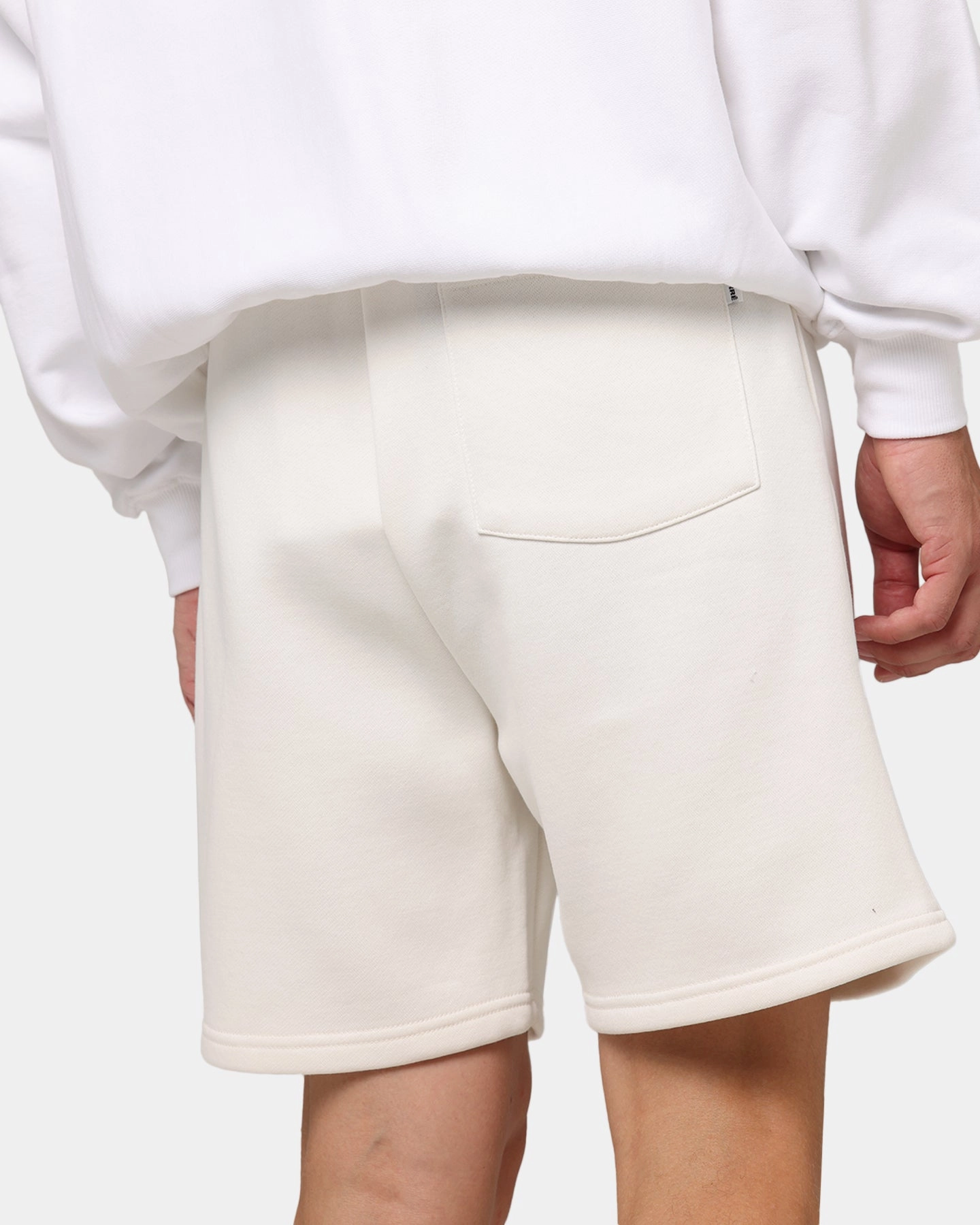 CompactPackable Carre Premium Essentials Sweat Shorts Cream