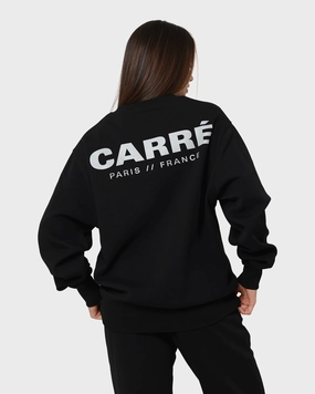 Carre Premium Motion Crewneck Black Cozy Comfort